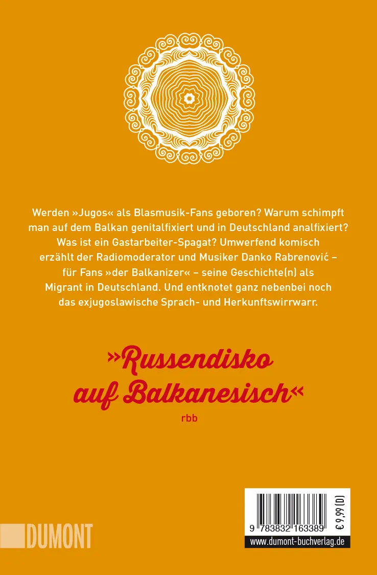 Buchrückseite von 'Der Balkanizer' mit Klappentext - Taschenbuch
