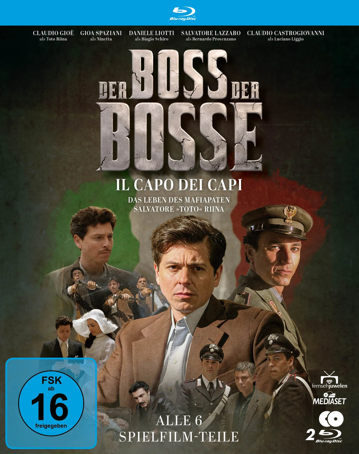 Blu-ray-Cover: Der Boss der Bosse – Il capo dei capi. Regie: Enzo Monteleone
