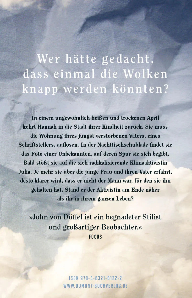 Buchrückseite von 'Der brennende See' mit Klappentext - Gebundene Ausgabe