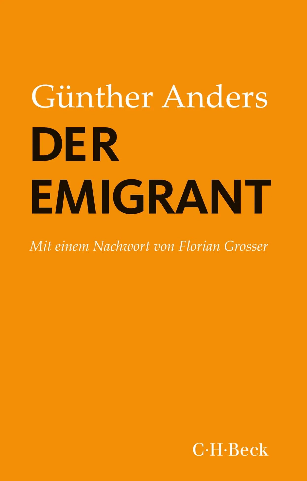 Buchcover von 'Der Emigrant' - Taschenbuch von Guenther Anders