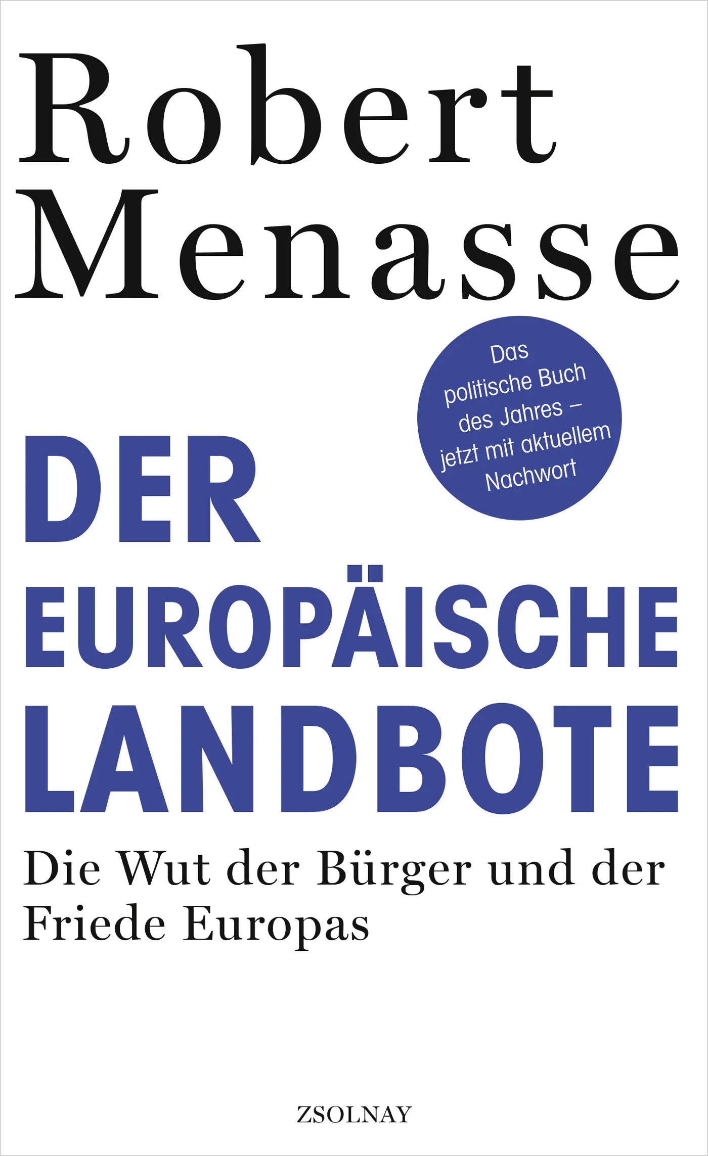 Buchcover von 'Der Europäische Landbote' - Gebundene Ausgabe von Robert Menasse