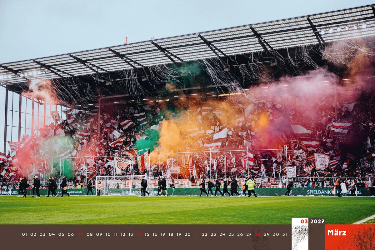 Der FC St. Pauli Kalender 2027 – Ansicht