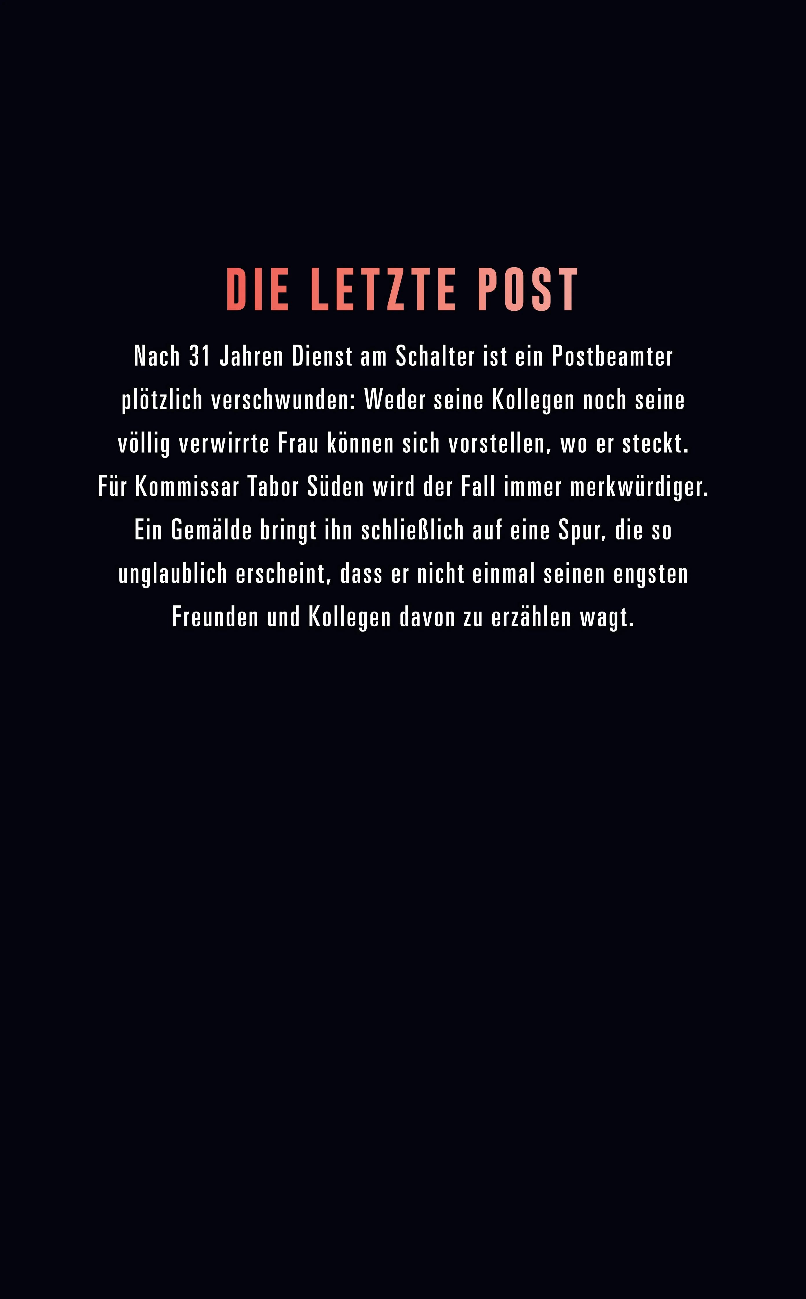 Buchrückseite von 'Der glückliche Winkel' mit Klappentext - Taschenbuch