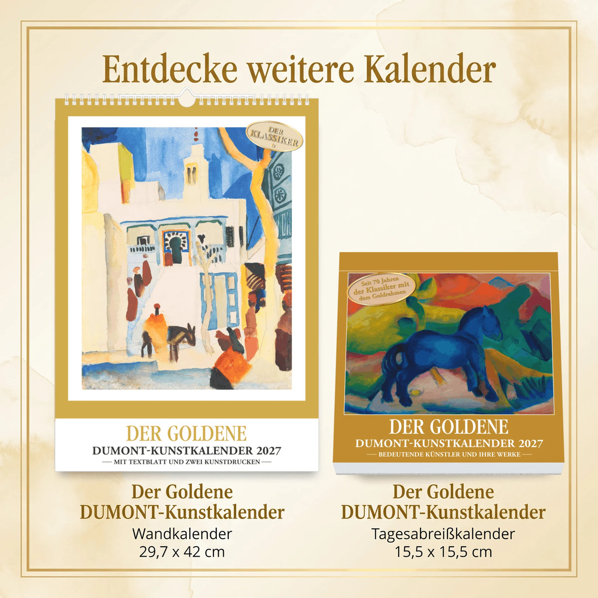 Der Goldene DUMONT-Kunstkalender 2027 – Ansicht