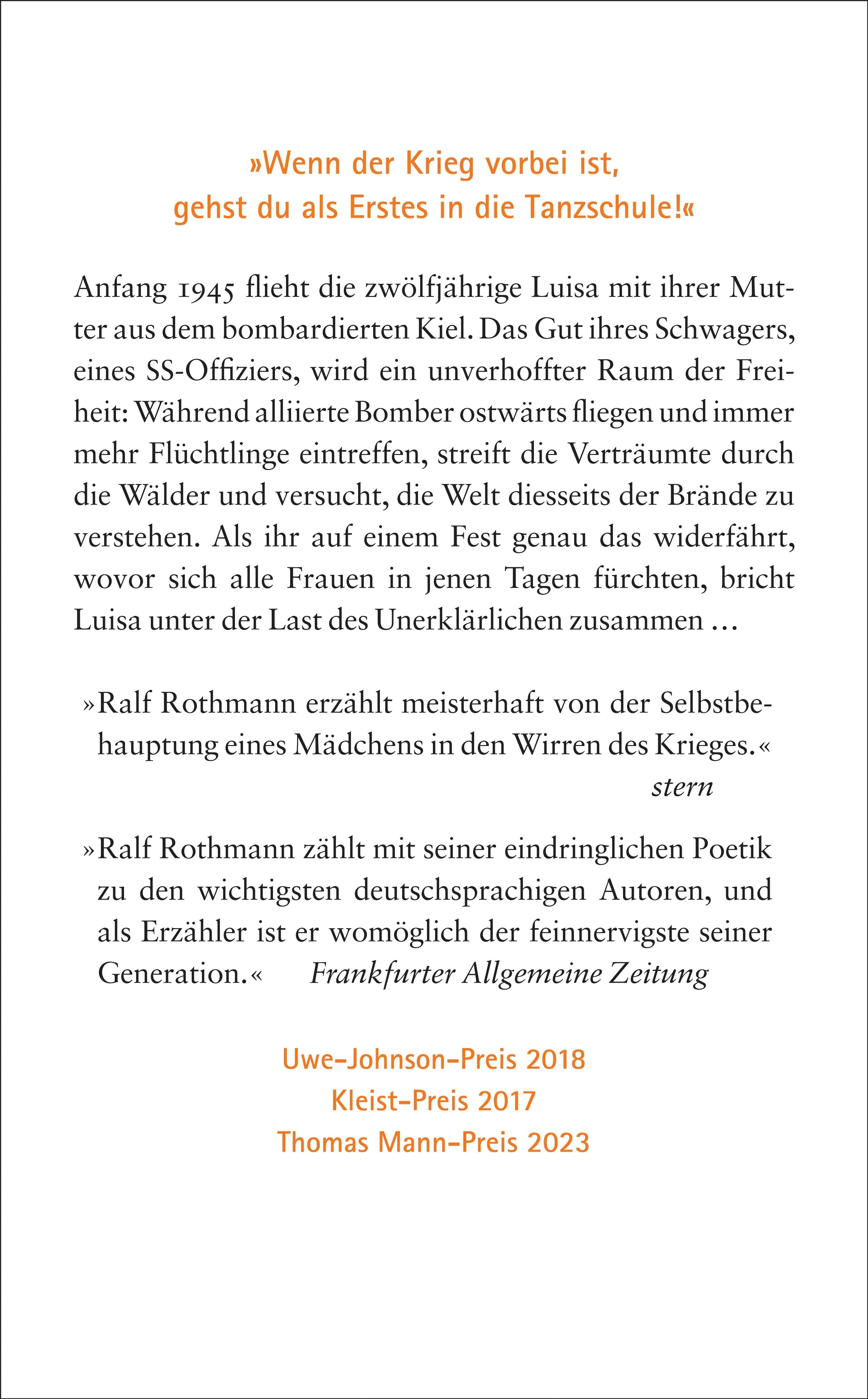 Buchrückseite von 'Der Gott jenes Sommers' mit Klappentext - Taschenbuch
