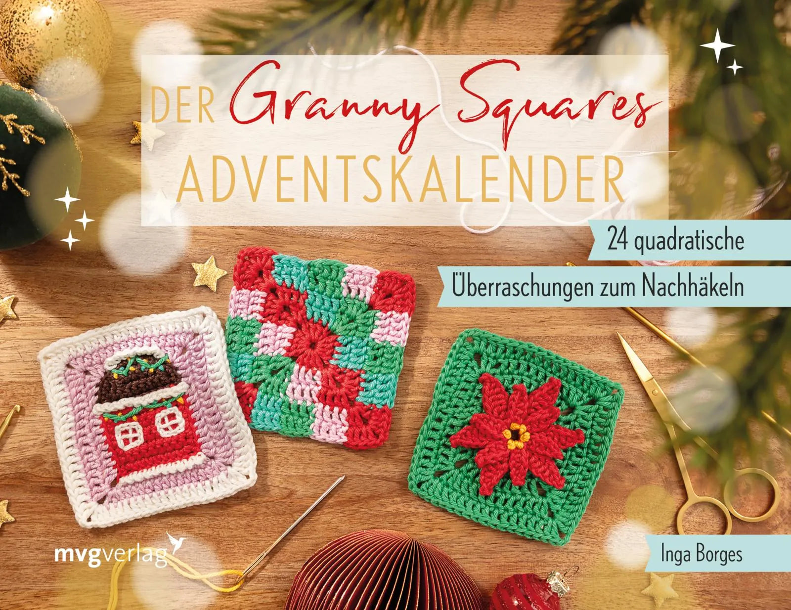 Buchcover von 'Der Granny-Squares-Adventskalender' - Gebundene Ausgabe von @byfrauline