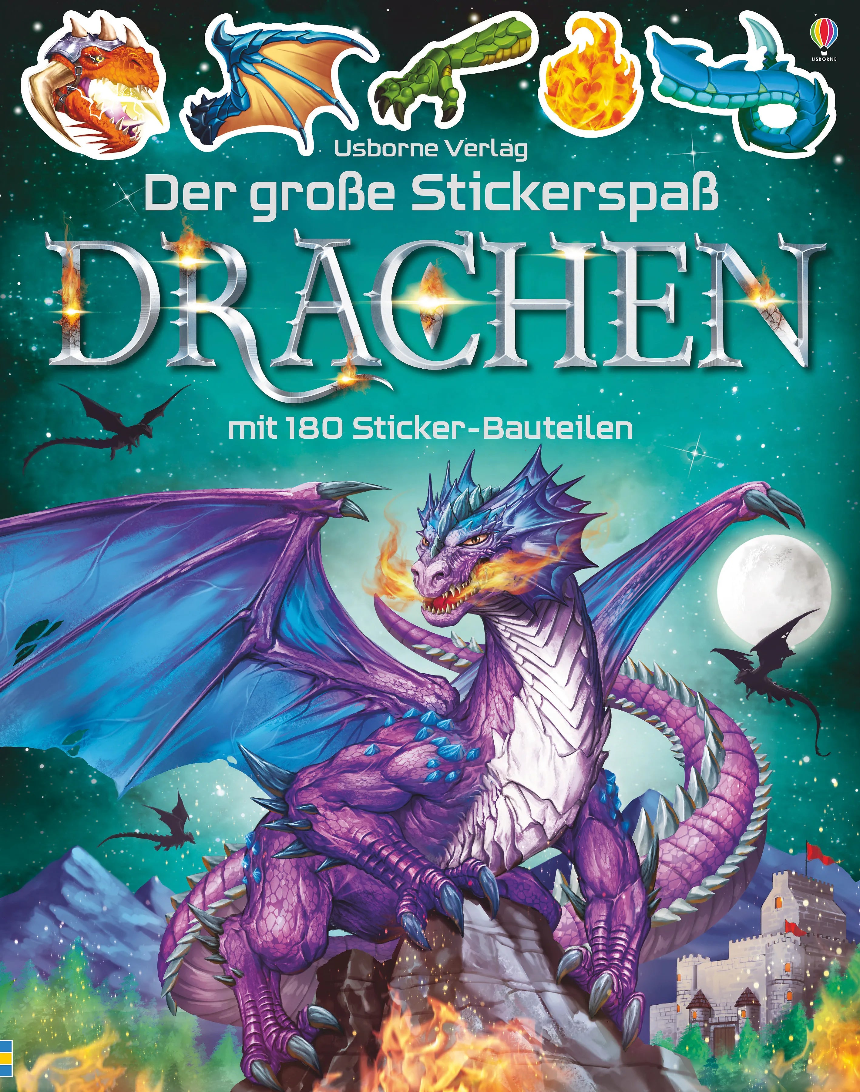 Buchcover von 'Der große Stickerspaß: Drachen' - Taschenbuch von Simon Tudhope