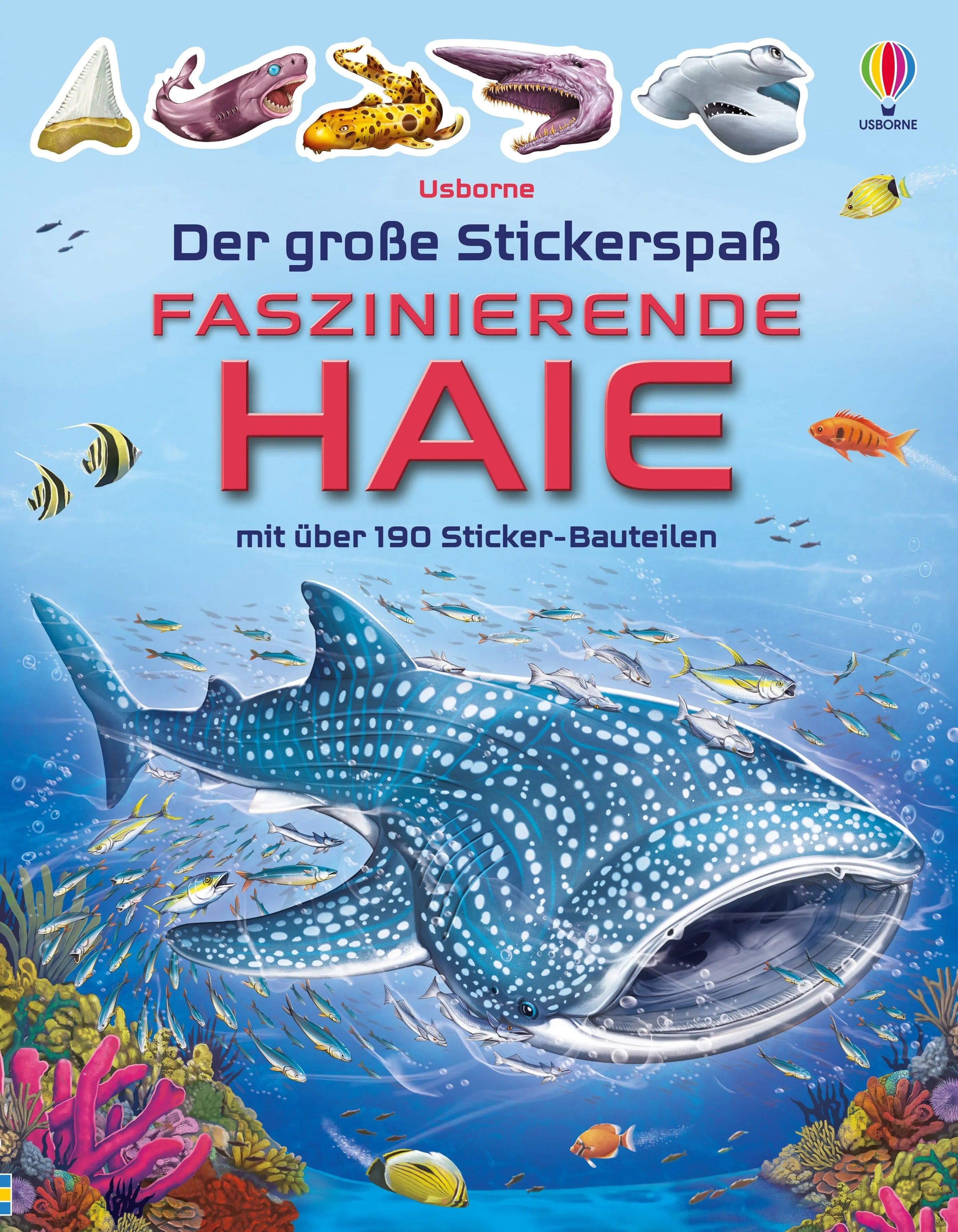 Buchcover von 'Der große Stickerspaß: Faszinierende Haie' - Taschenbuch von Sam Smith