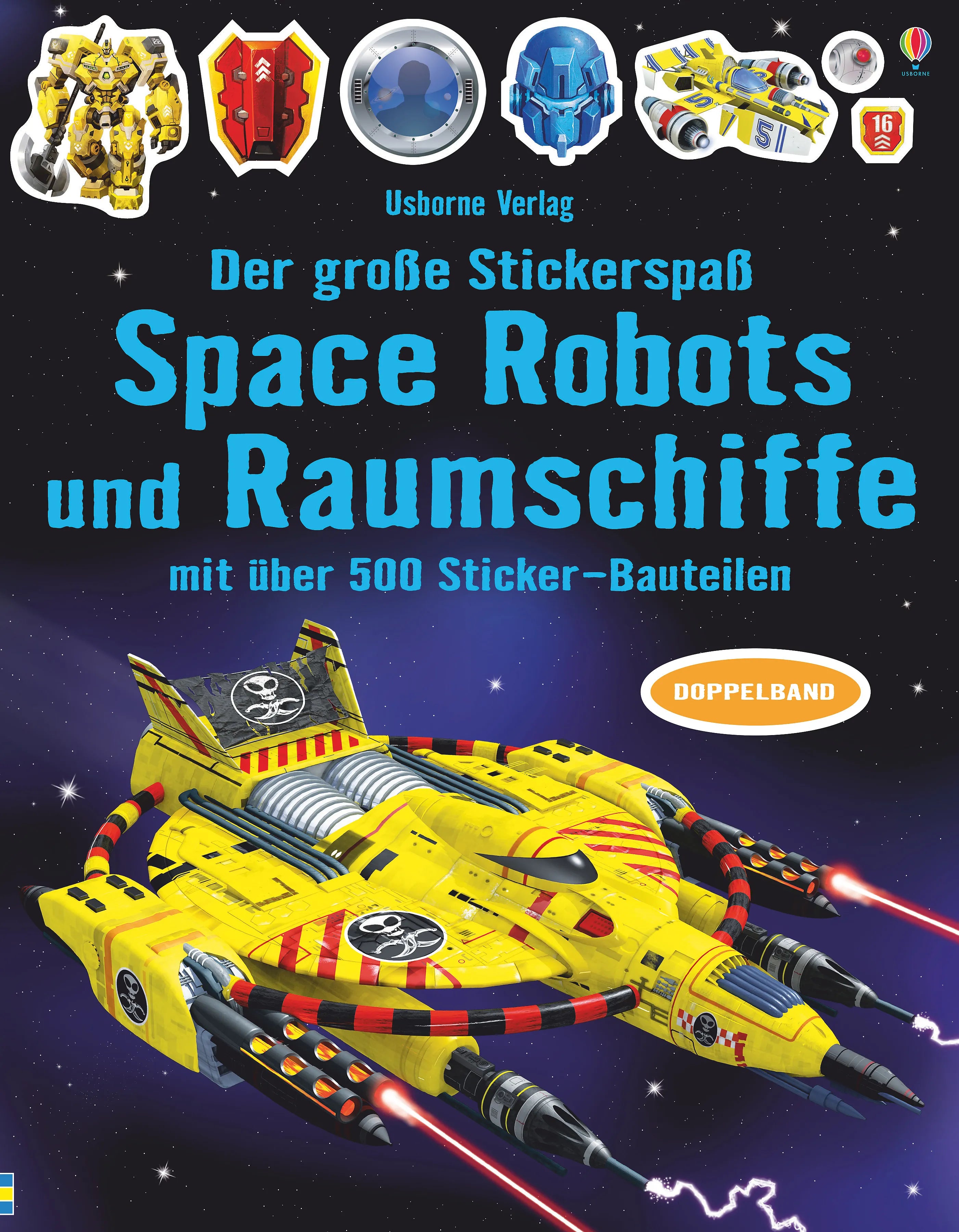 Buchcover von 'Der große Stickerspaß: Space Robots und Raumschiffe' - Taschenbuch von Simon Tudhope