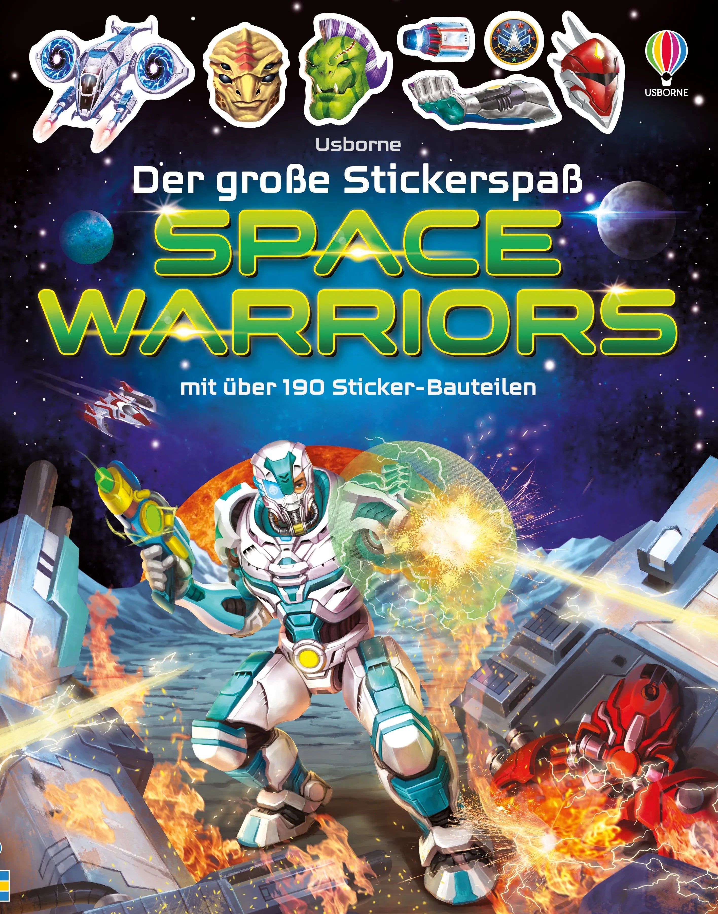 Buchcover von 'Der große Stickerspaß: Space Warriors' - Taschenbuch von Simon Tudhope