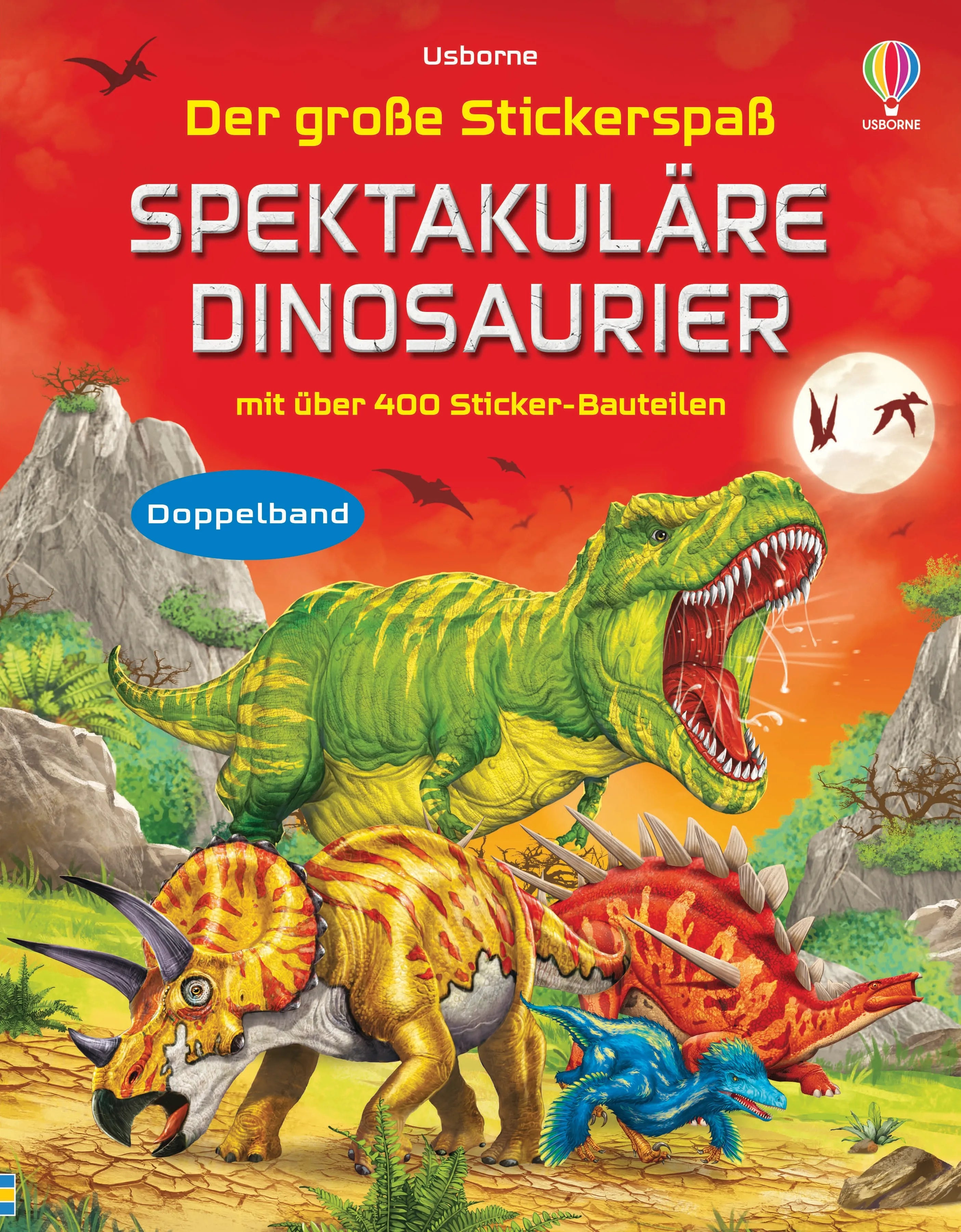 Buchcover von 'Der große Stickerspaß: Spektakuläre Dinosaurier' - Taschenbuch von Simon Tudhope