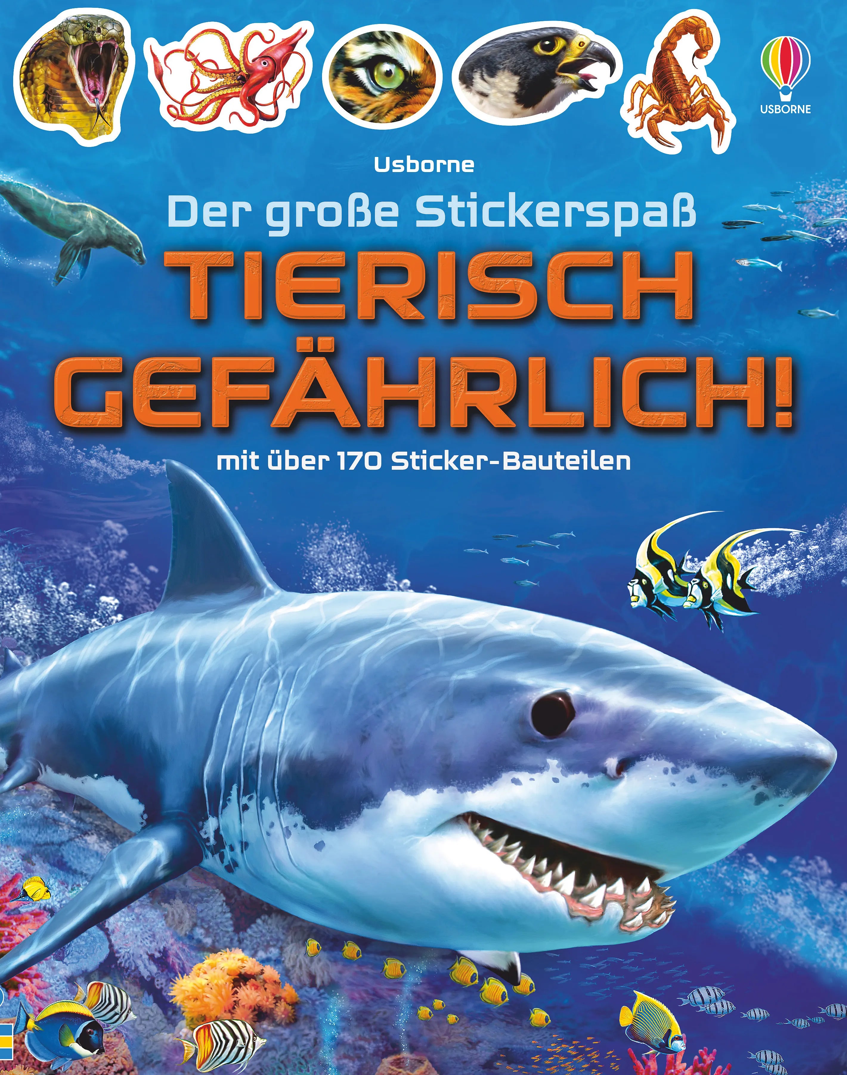 Buchcover von 'Der große Stickerspaß: Tierisch gefährlich!' - Taschenbuch von Simon Tudhope