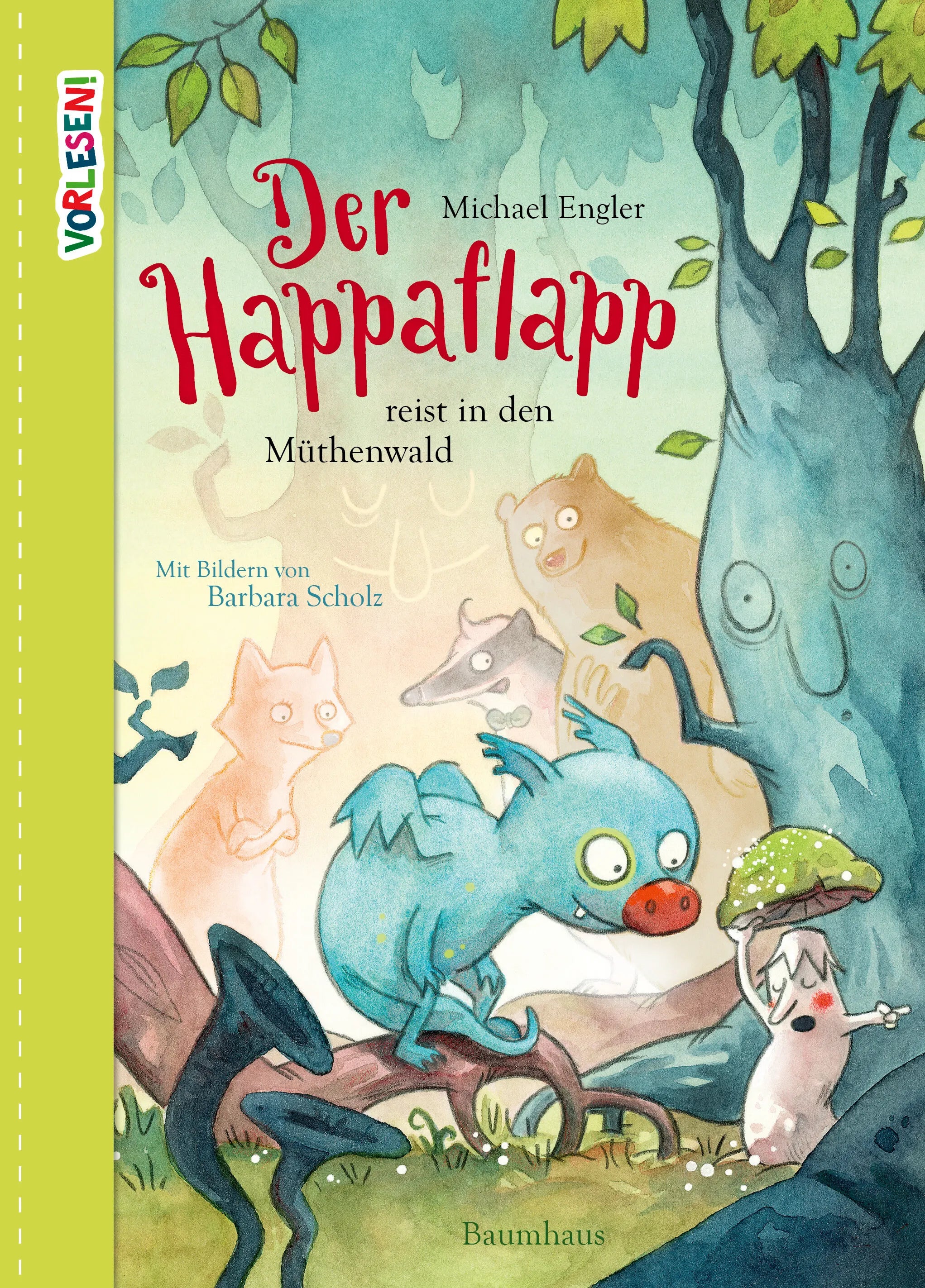 Buchcover von 'Der Happaflapp reist in den Müthenwald' - Gebundene Ausgabe von Michael Engler