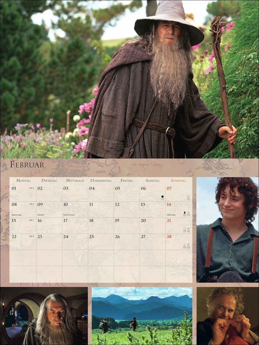 Der Herr der Ringe Broschur XL Kalender 2027 – Ansicht