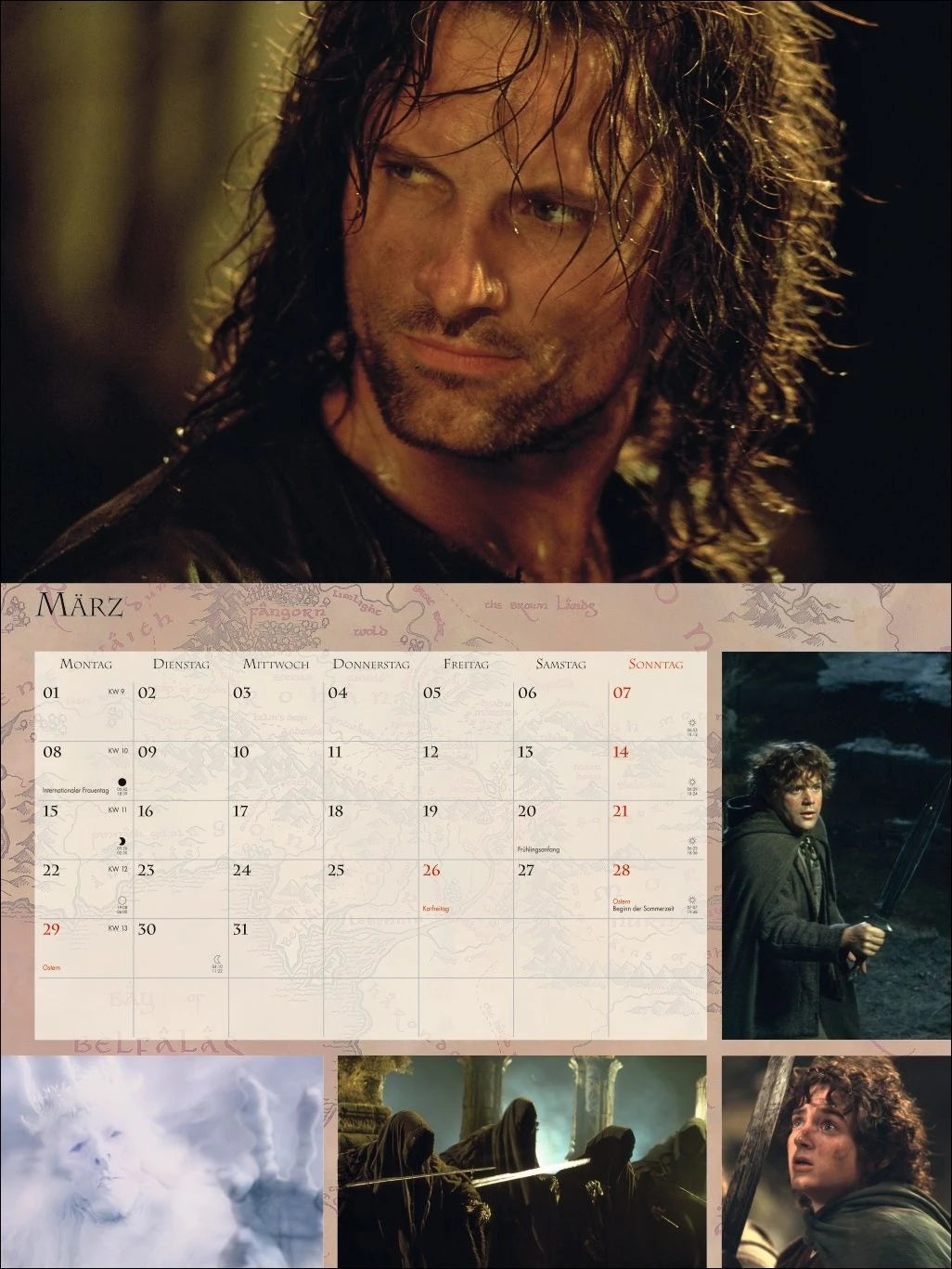 Der Herr der Ringe Broschur XL Kalender 2027 – Ansicht