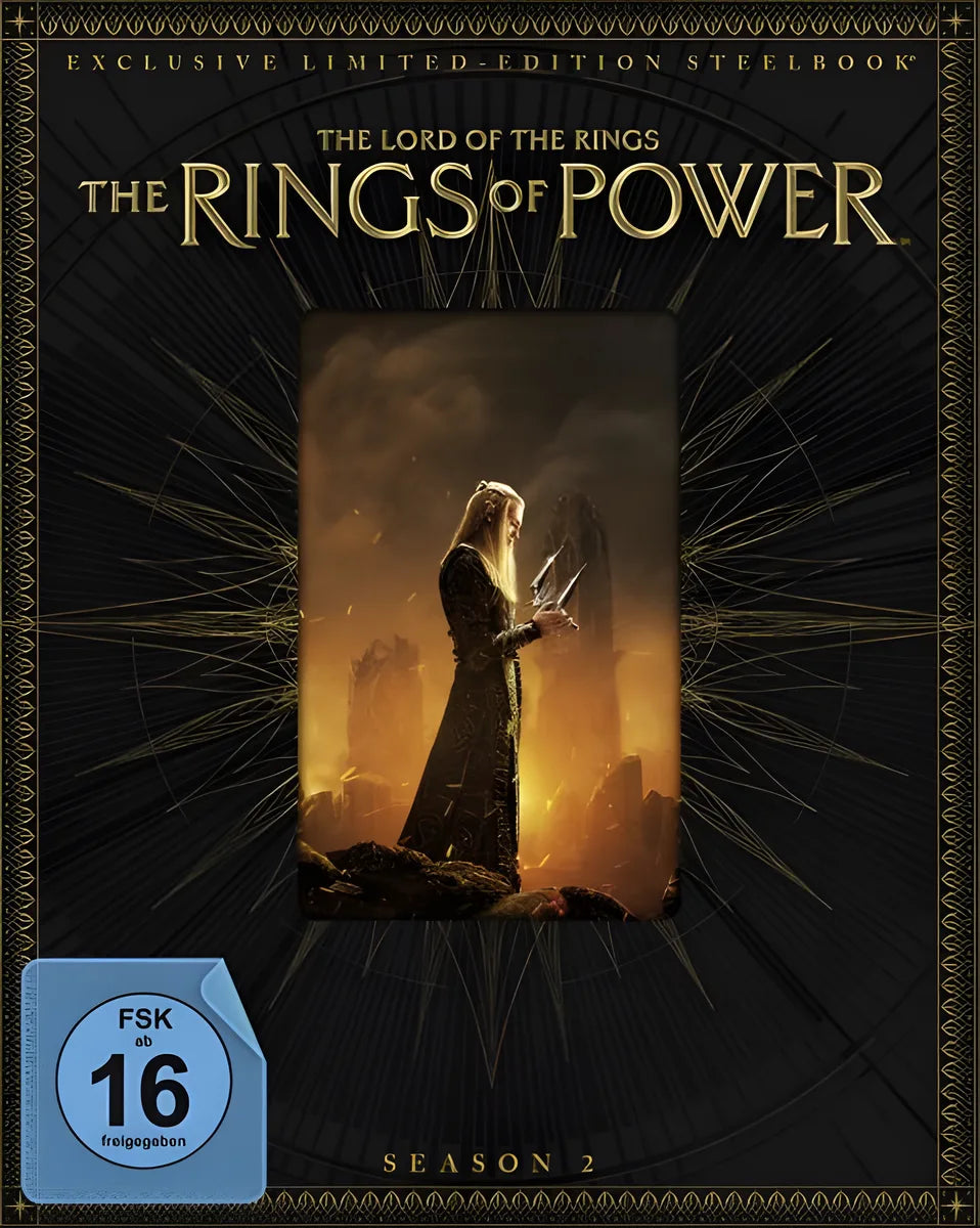 4K UHD Blu-ray-Cover: Der Herr der Ringe: Die Ringe der Macht - Staffel 2 - Steelbook