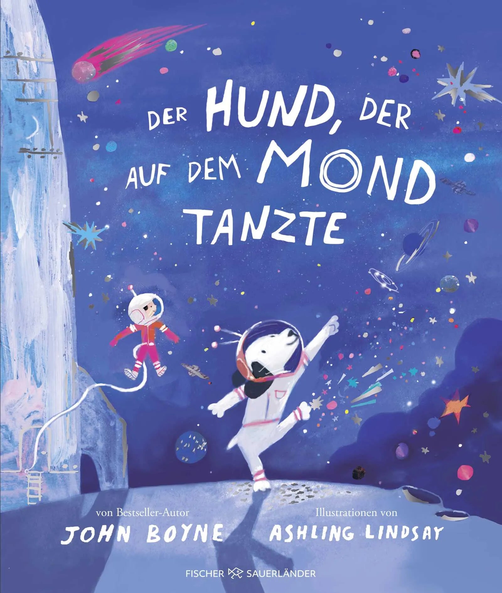 Buchcover von 'Der Hund, der auf dem Mond tanzte' - Gebundene Ausgabe von John Boyne