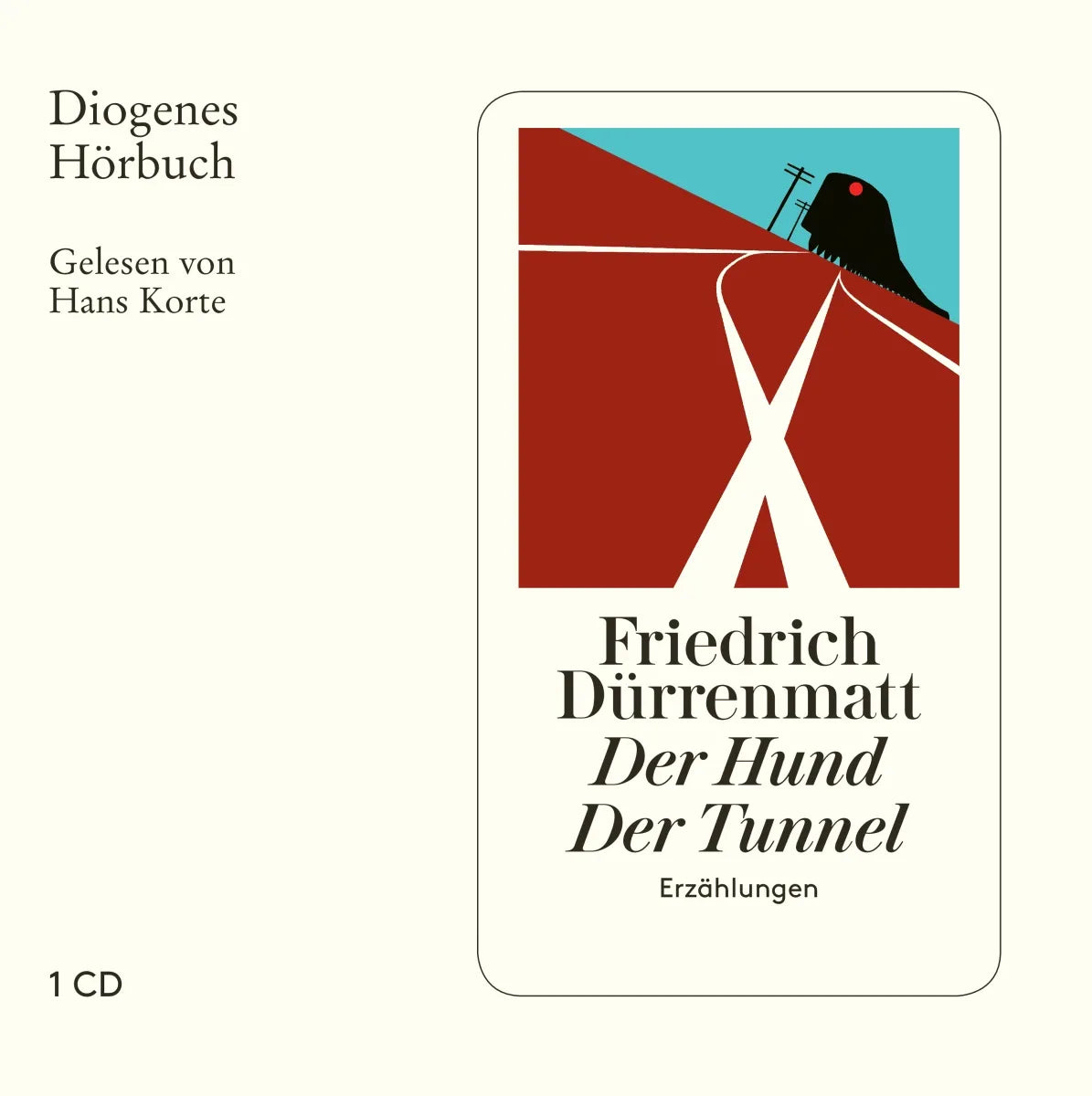 Buchcover von 'Der Hund / Der Tunnel' - Hörbuch (CD) von Friedrich Dürrenmatt