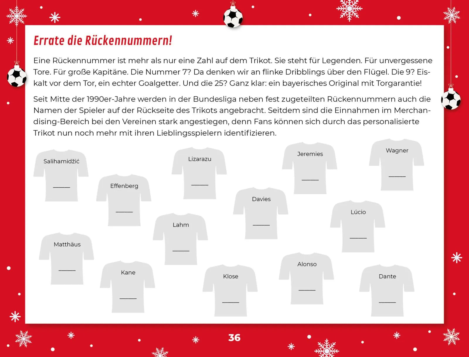 Innenansicht von 'Der inoffizielle Adventskalender für Fans des FC Bayern München' - Gebundene Ausgabe