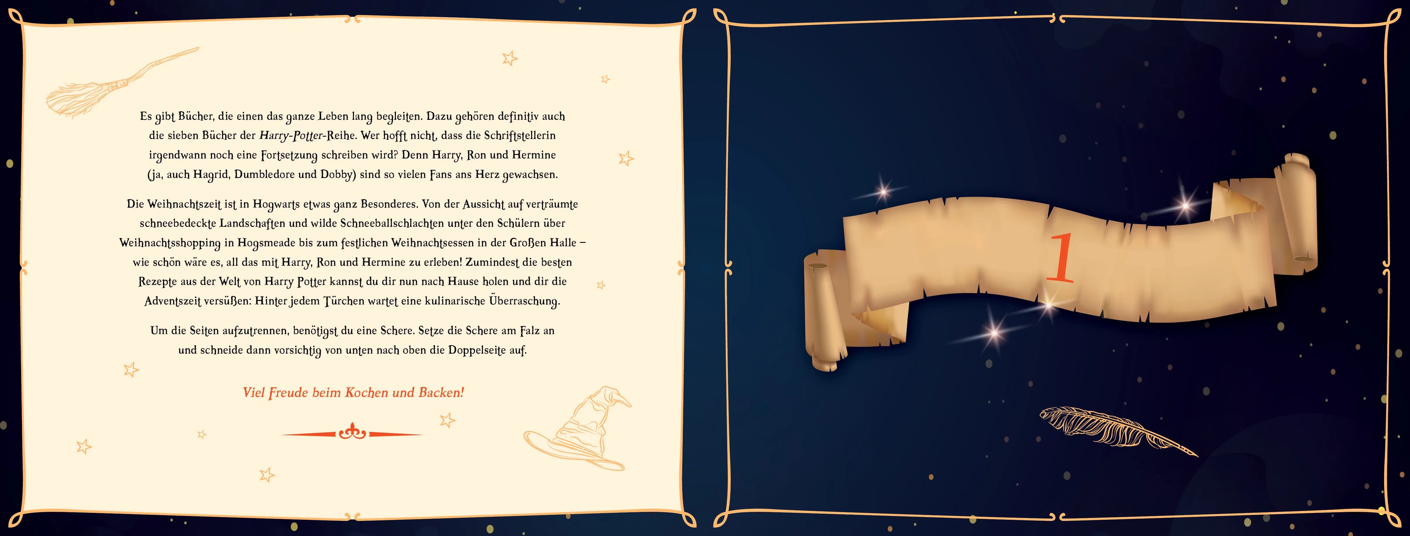 Innenansicht von 'Der inoffizielle Harry-Potter-Rezept-Adventskalender. Hardcover-Ausgabe' - Gebundene Ausgabe