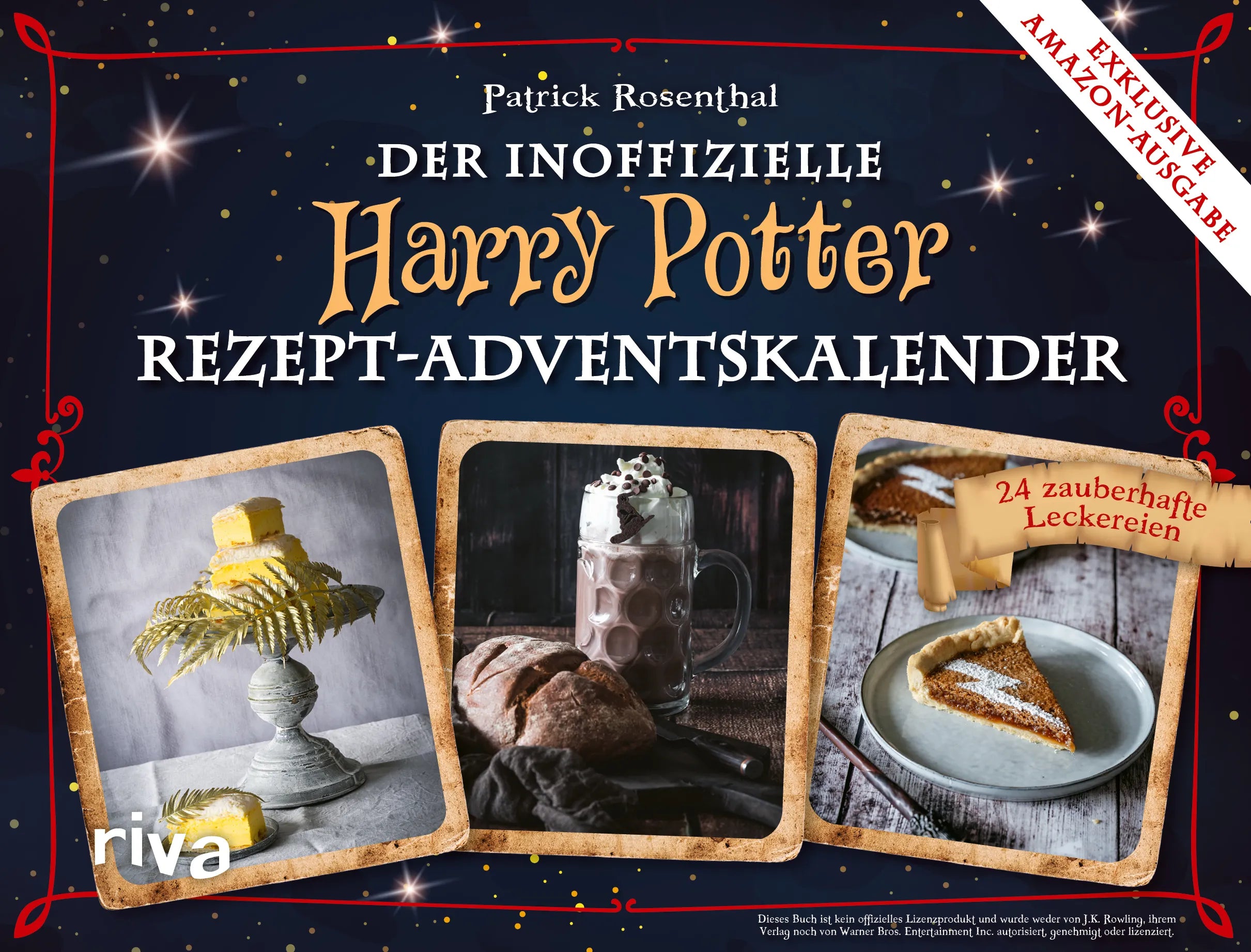 Buchcover von 'Der inoffizielle Harry-Potter-Rezept-Adventskalender. Exklusive Amazon-Ausgabe. Softcover' - Taschenbuch von Patrick Rosenthal