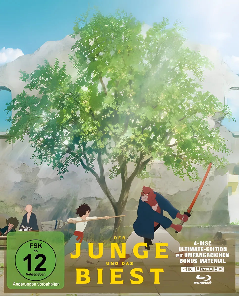 4K UHD Blu-ray-Cover: Der Junge und das Biest - Ultimate Edit.. Regie: Mamoru Hosoda