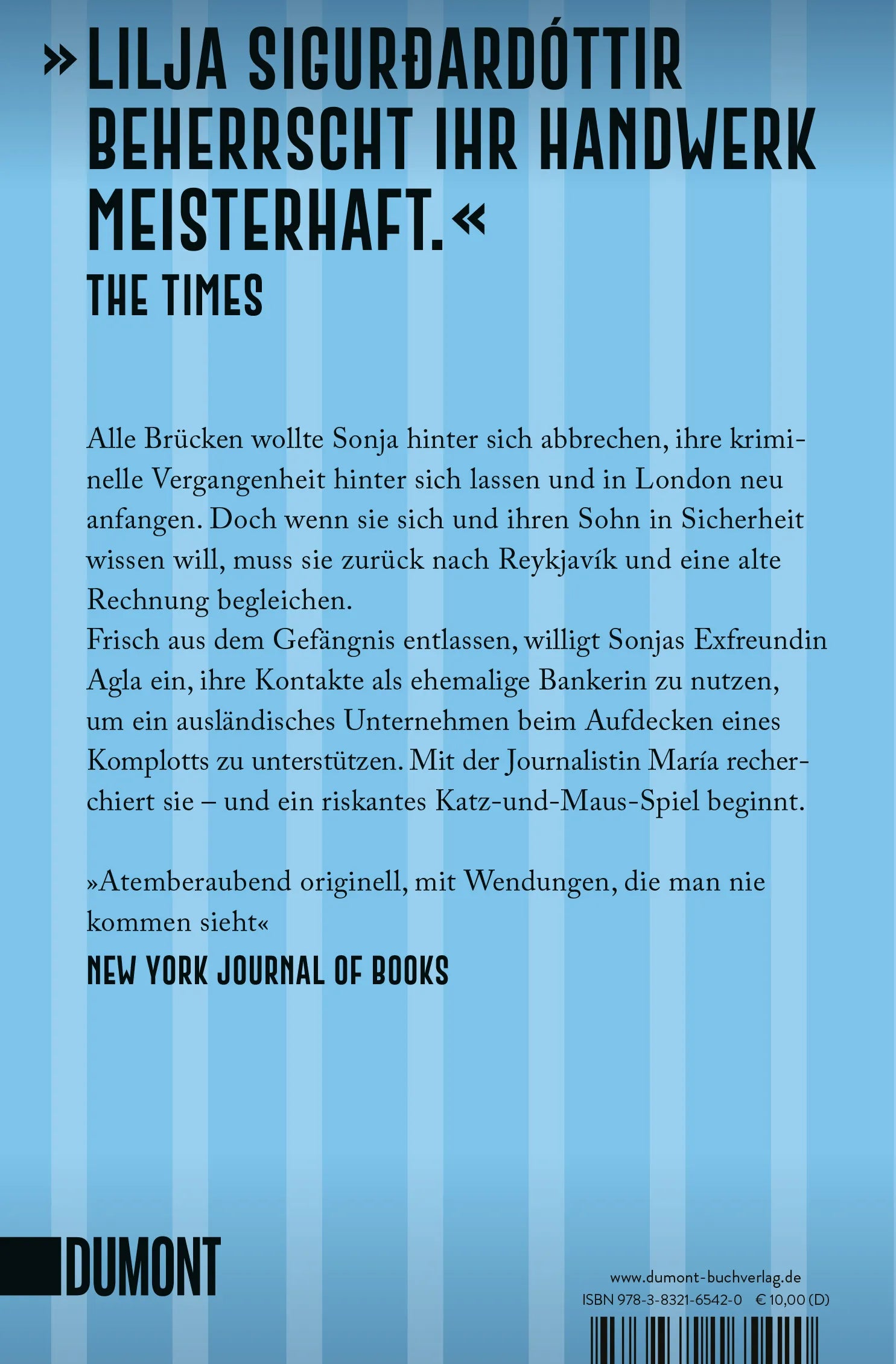 Buchrückseite von 'Der Käfig' mit Klappentext - Taschenbuch