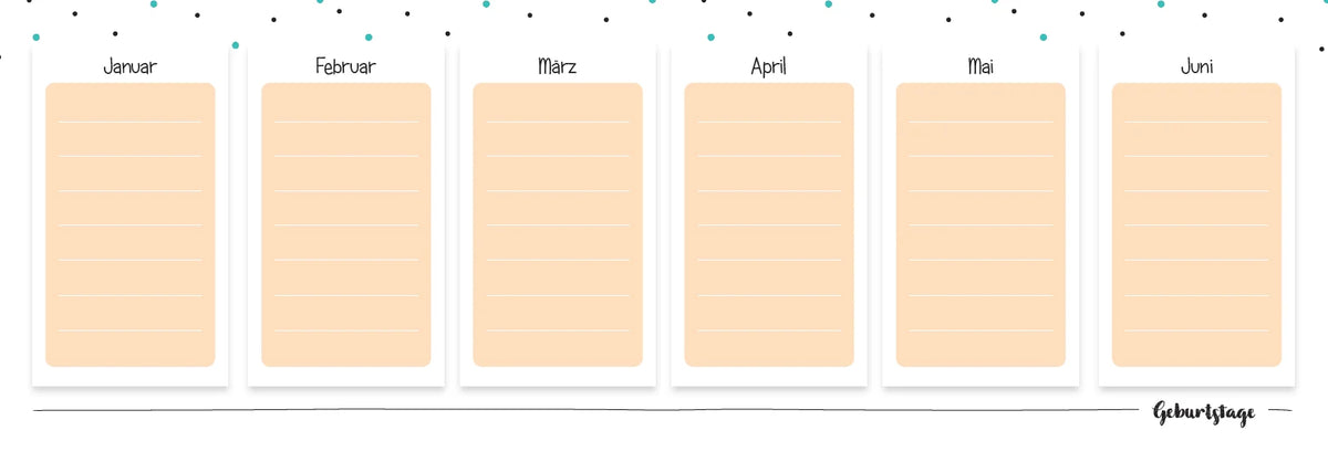 Der Kita-Tischkalender 2027/28 – Ansicht
