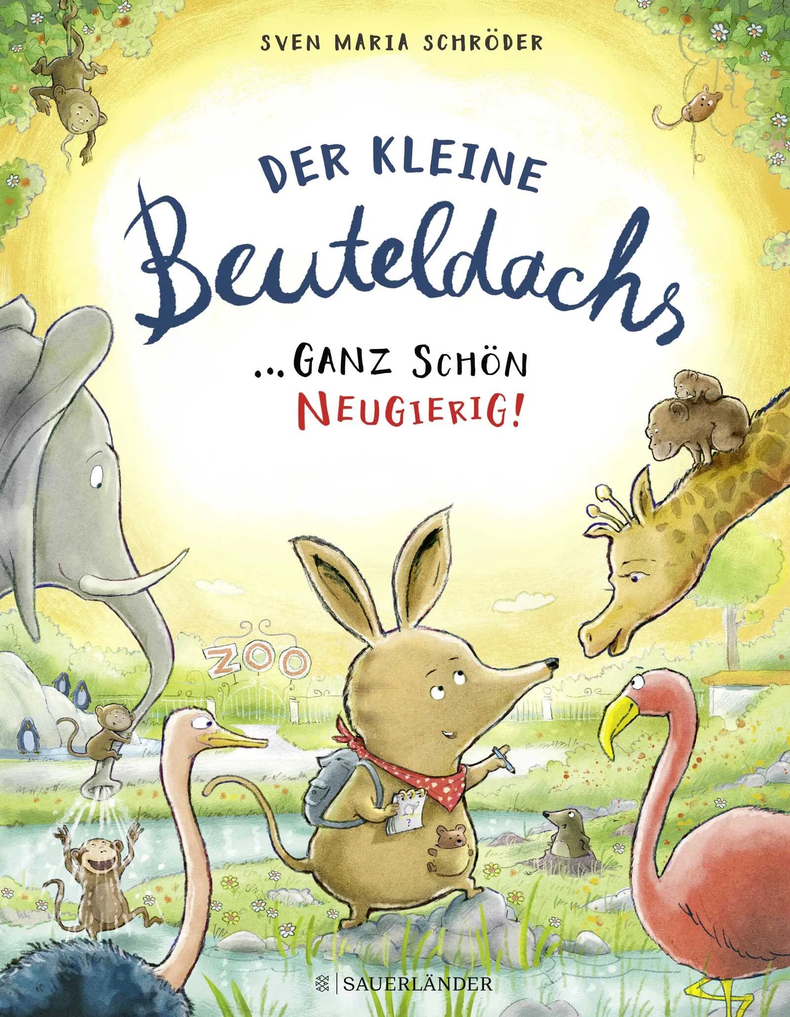 Buchcover von 'Der kleine Beuteldachs Ganz schön neugierig' - Gebundene Ausgabe von Sven Maria Schröder