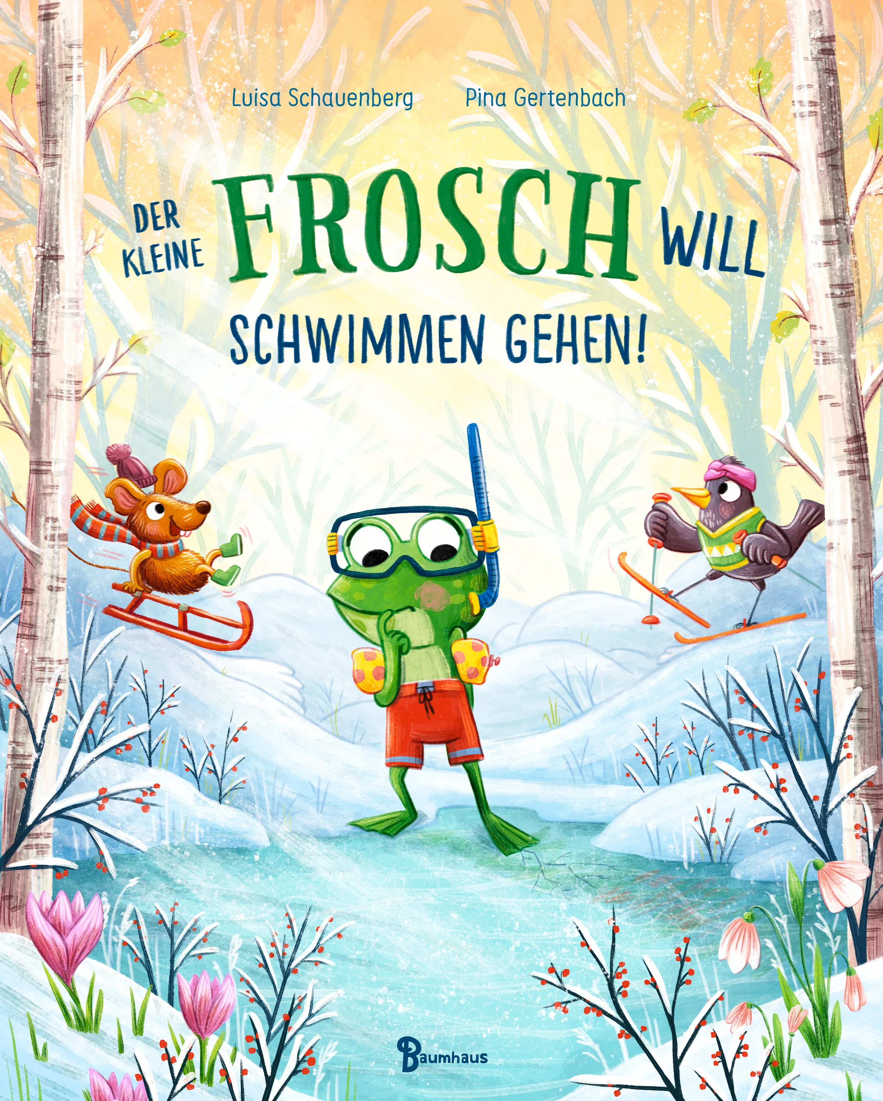 Buchcover von 'Der kleine Frosch will schwimmen gehen!' - Gebundene Ausgabe von Luisa Schauenberg