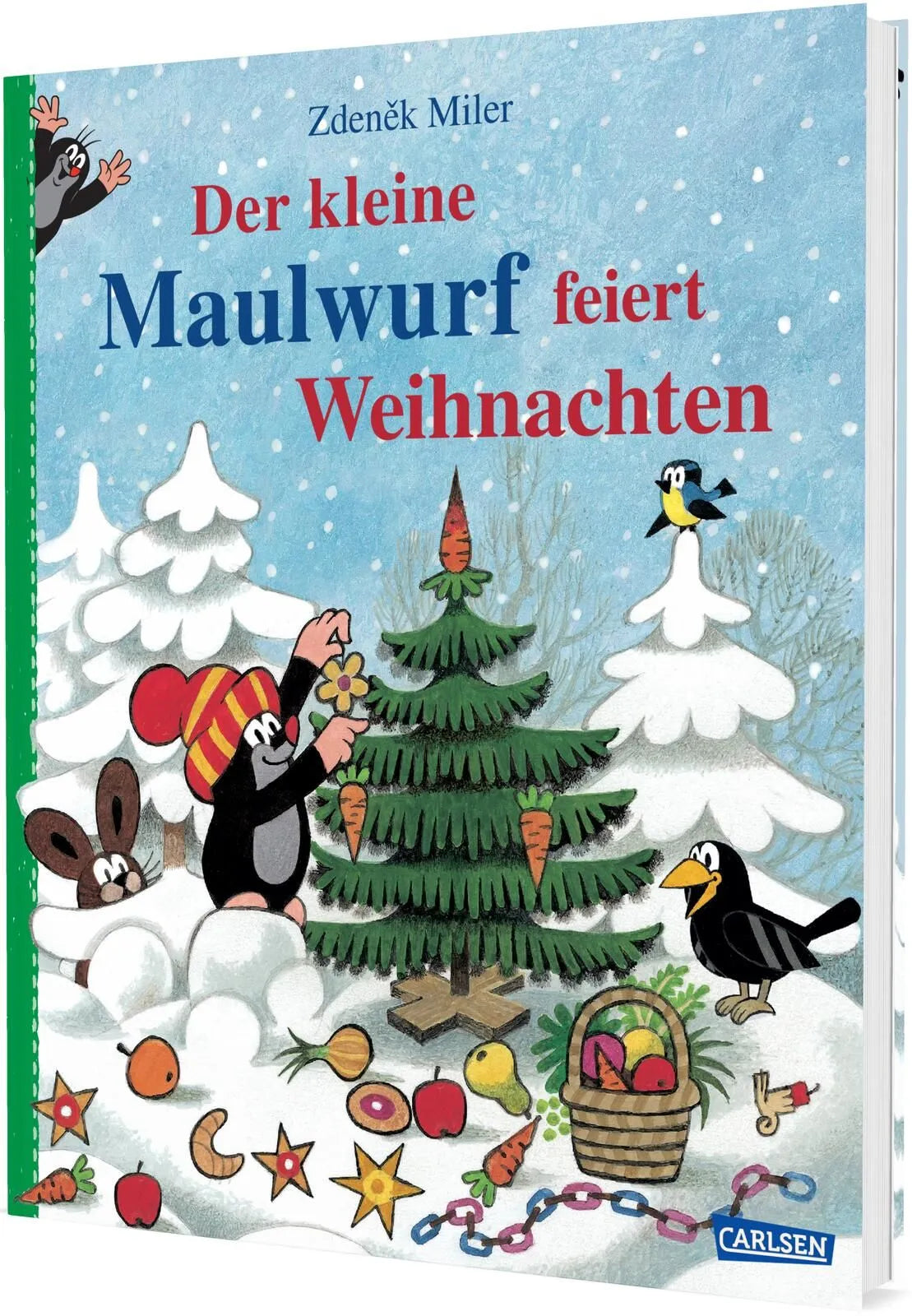 Cover: Der kleine Maulwurf feiert Weihnachten (Hardcover) von Zdeněk Miler
