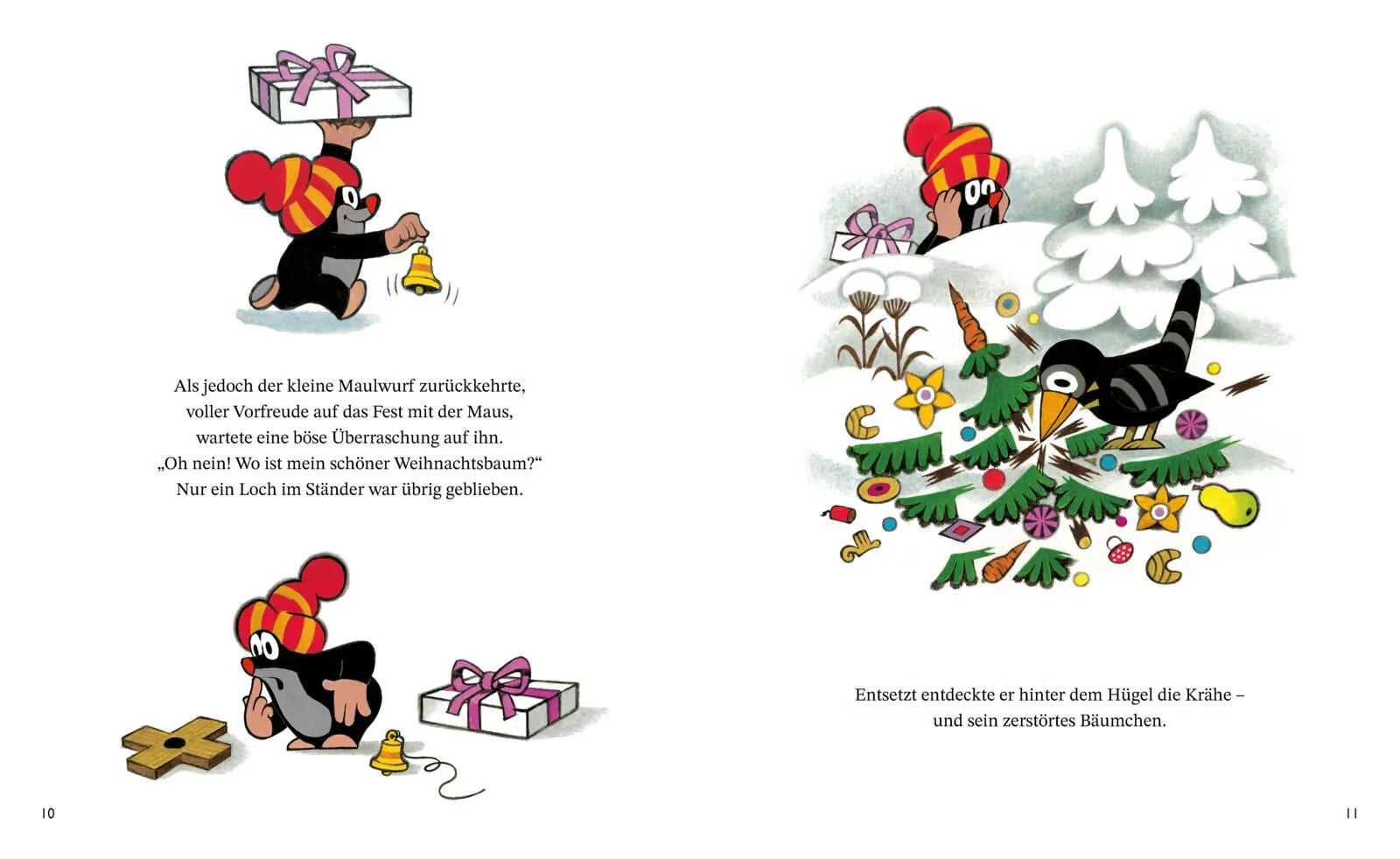 Detailansicht: Der kleine Maulwurf feiert Weihnachten (Hardcover)