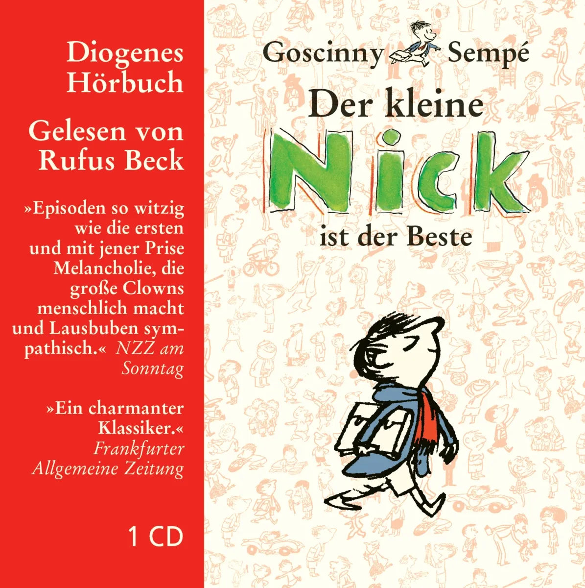 Buchcover von 'Der kleine Nick ist der Beste' - Hörbuch (CD) von René Goscinny