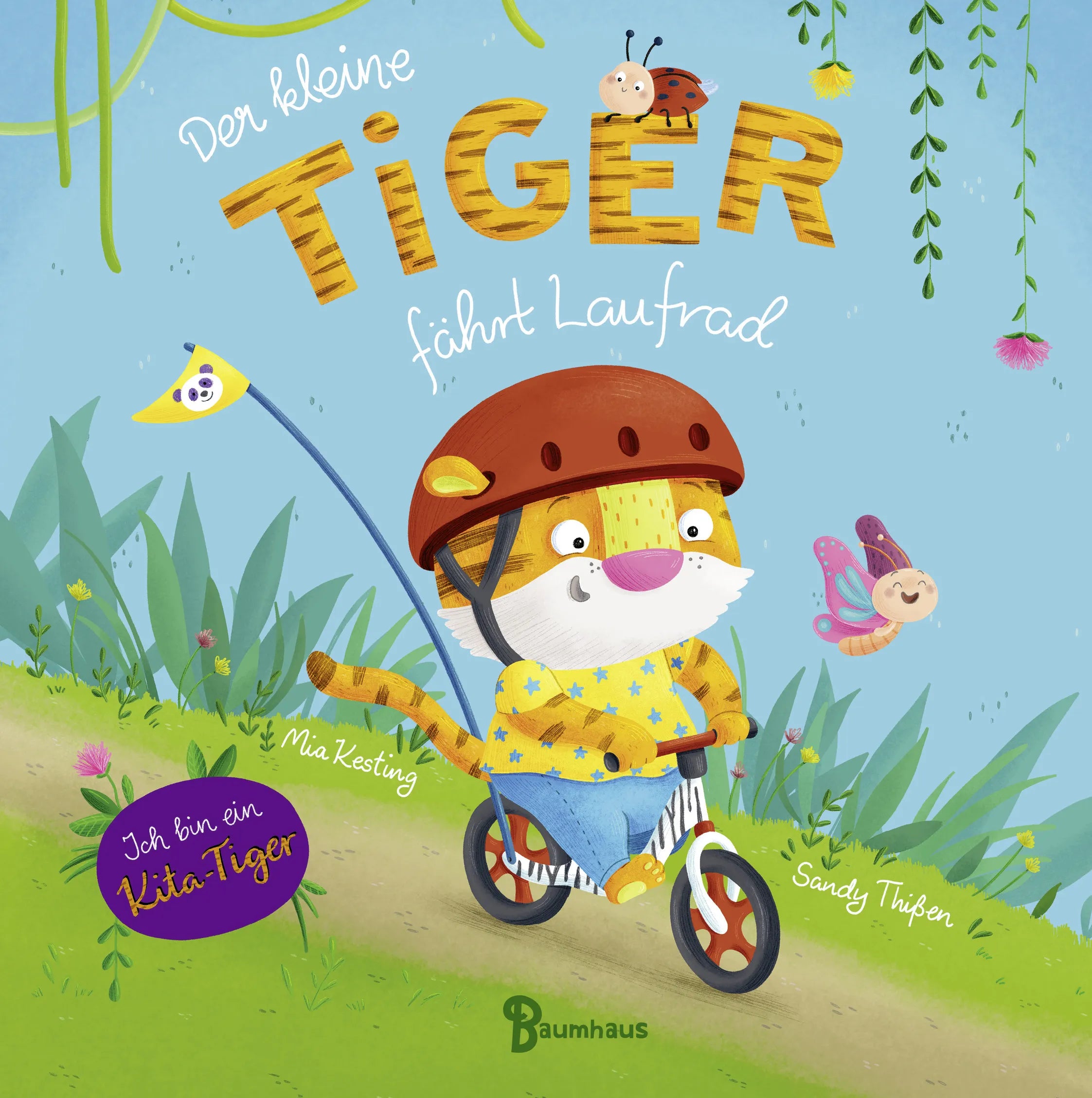 Buchcover von 'Der kleine Tiger fährt Laufrad' - Gebundene Ausgabe von Mia Kesting