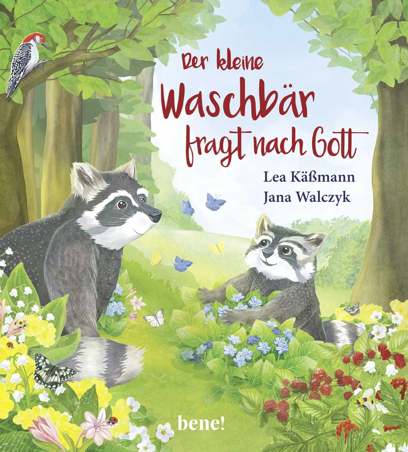 Buchcover von 'Der kleine Waschbär fragt nach Gott – ein Bilderbuch für Kinder ab 2 Jahren' - Gebundene Ausgabe von Lea Käßmann