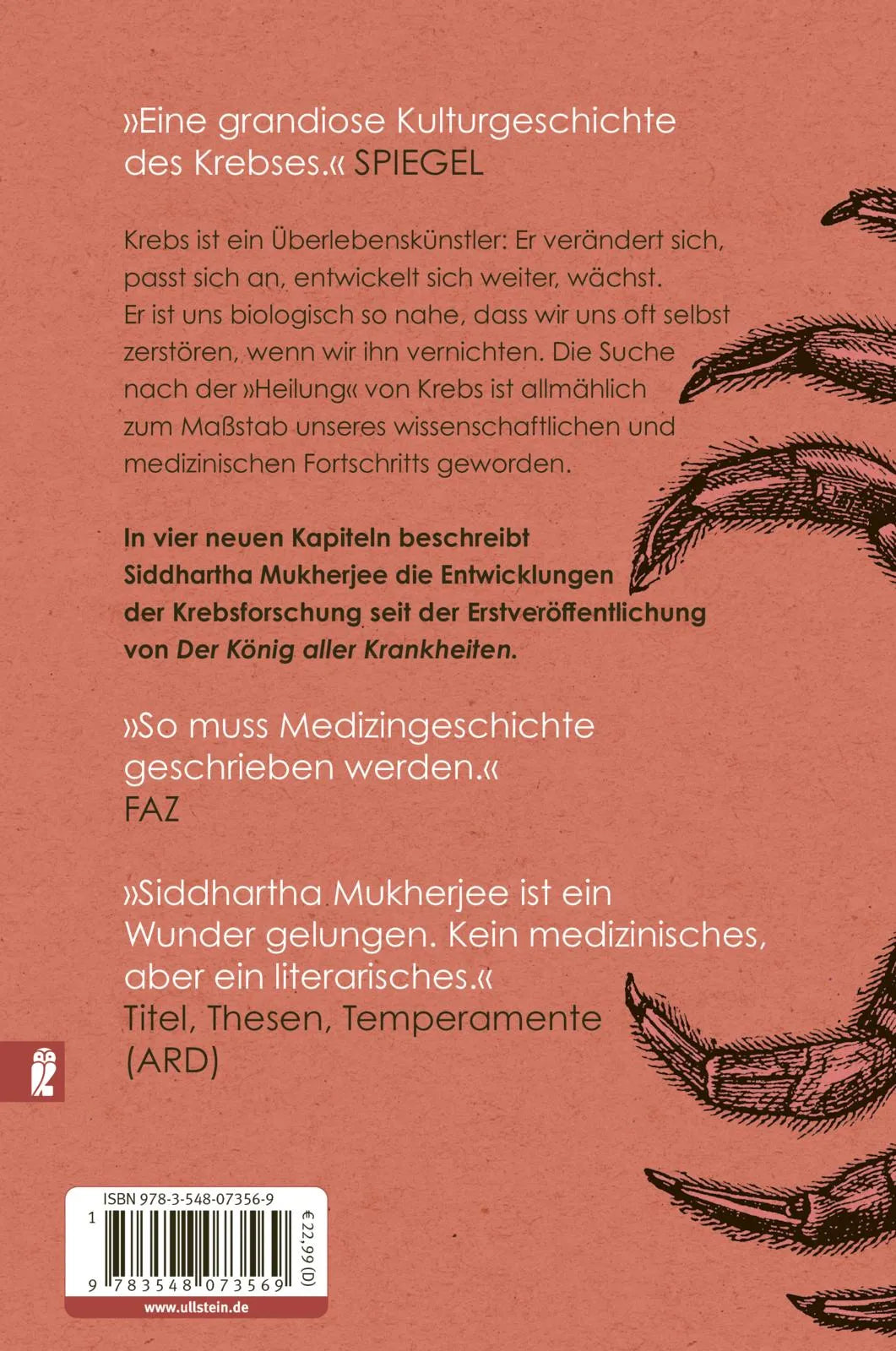 Rückseite: Der König aller Krankheiten (Paperback)
