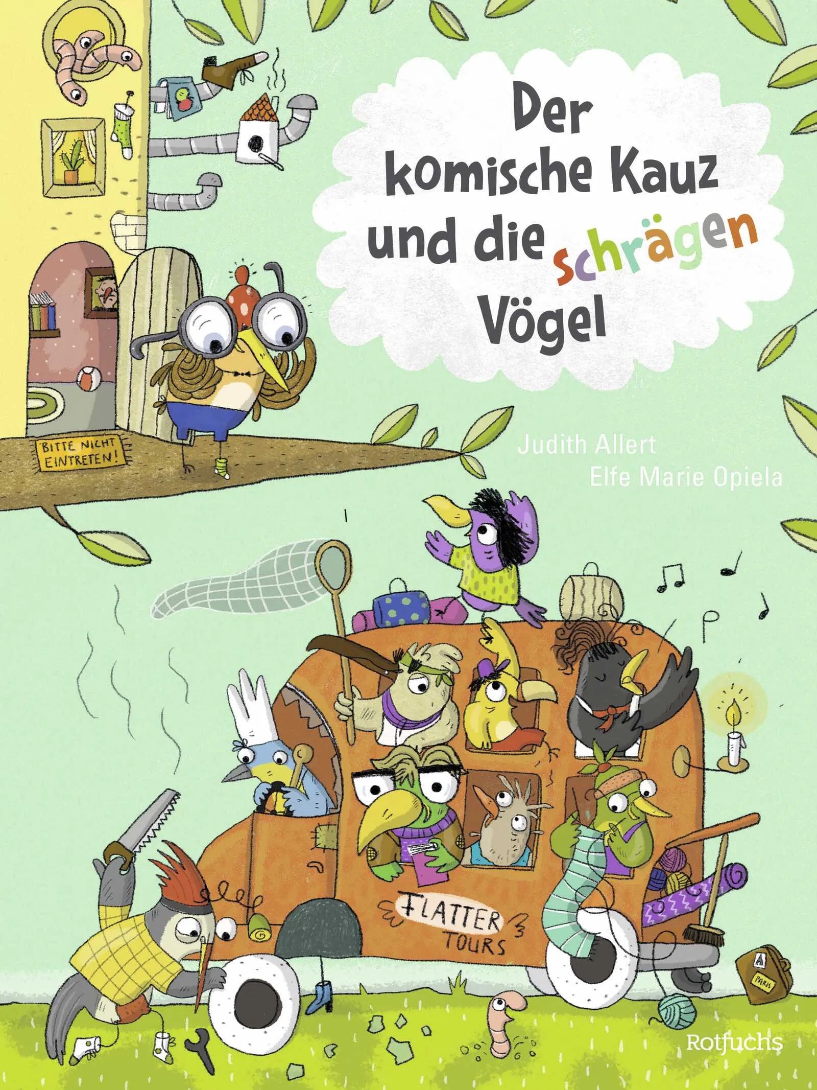 Buchcover von 'Der komische Kauz und die schrägen Vögel' - Gebundene Ausgabe von Judith Allert