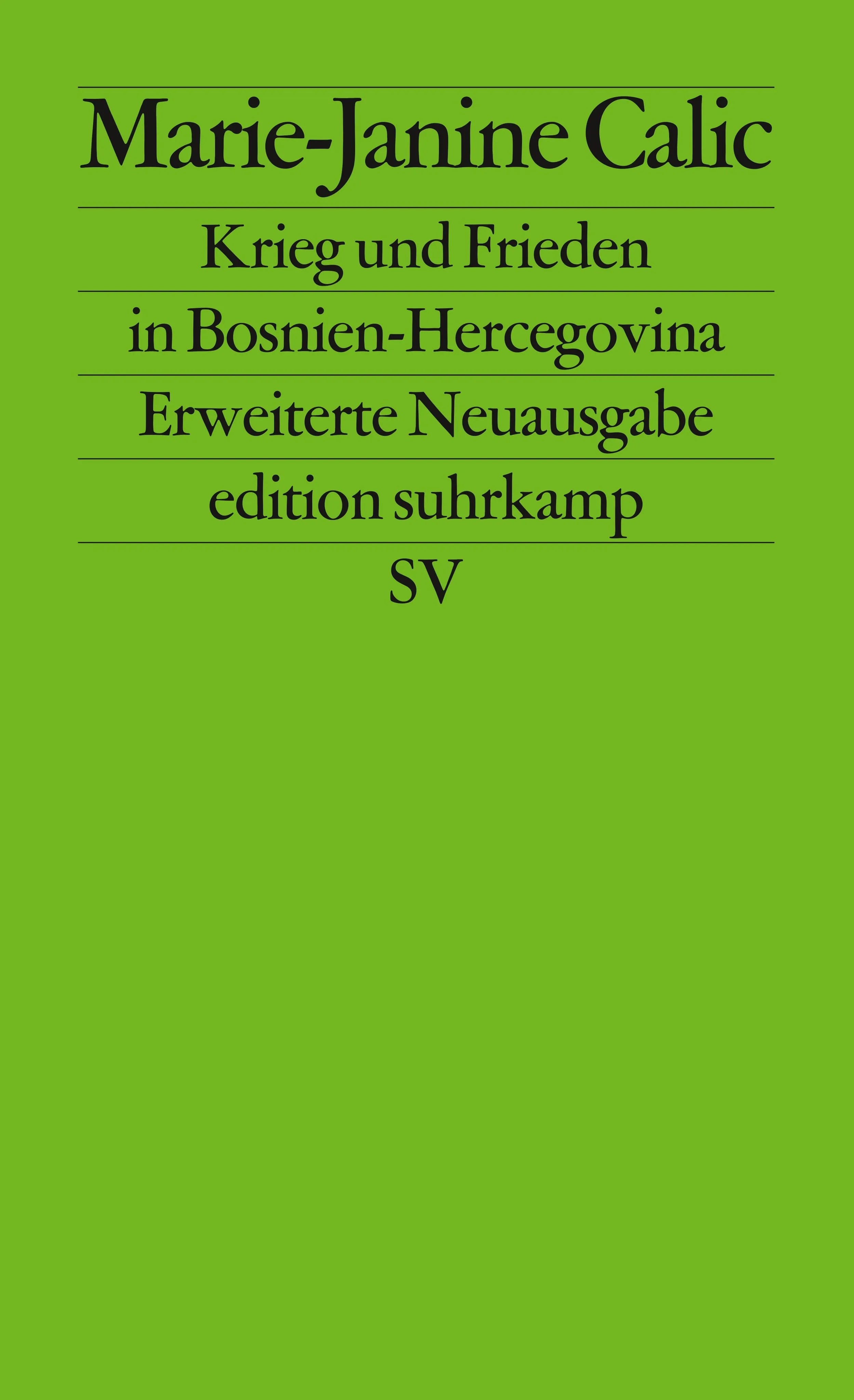 Buchcover von 'Der Krieg in Bosnien-Hercegovina' - Taschenbuch von Marie-Janine Calic