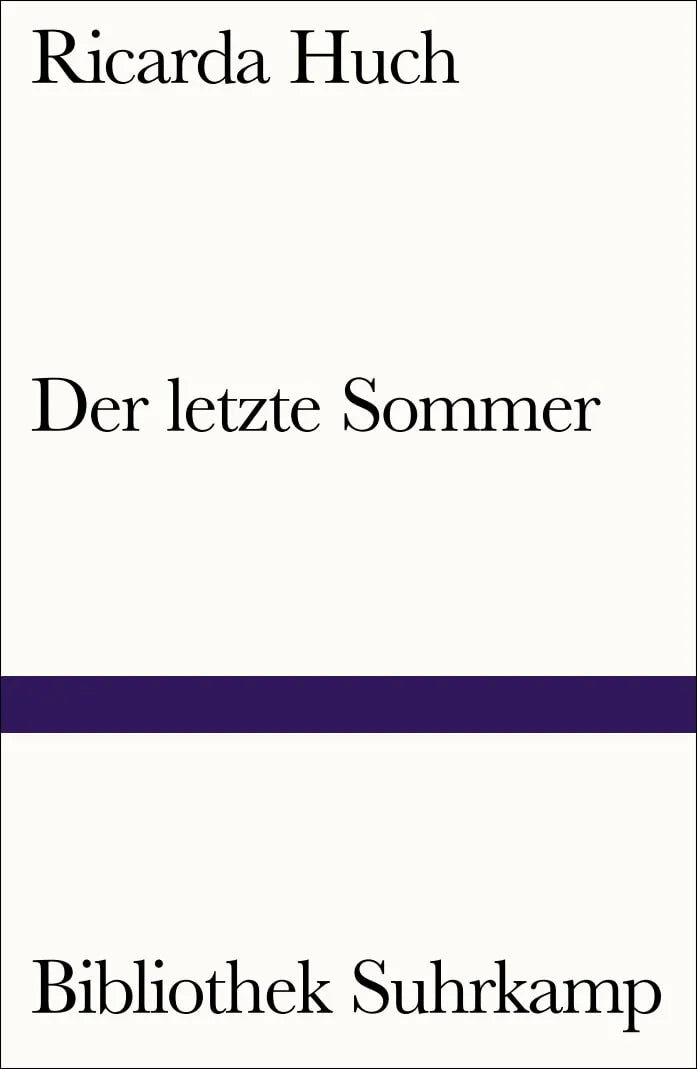 Buchcover von 'Der letzte Sommer' - Taschenbuch von Ricarda Huch