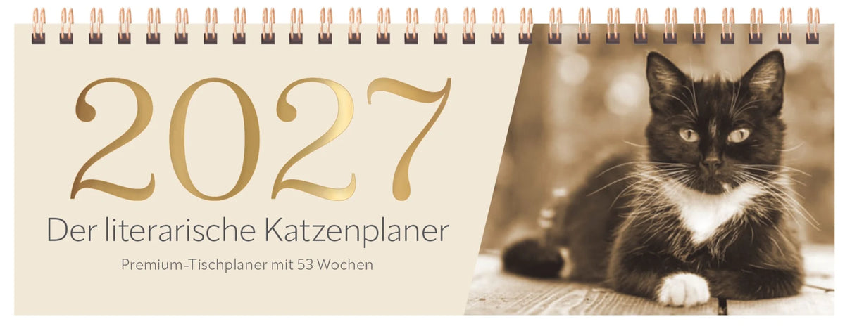 Tischkalender: Der literarische Katzenplaner (TQ) 2027