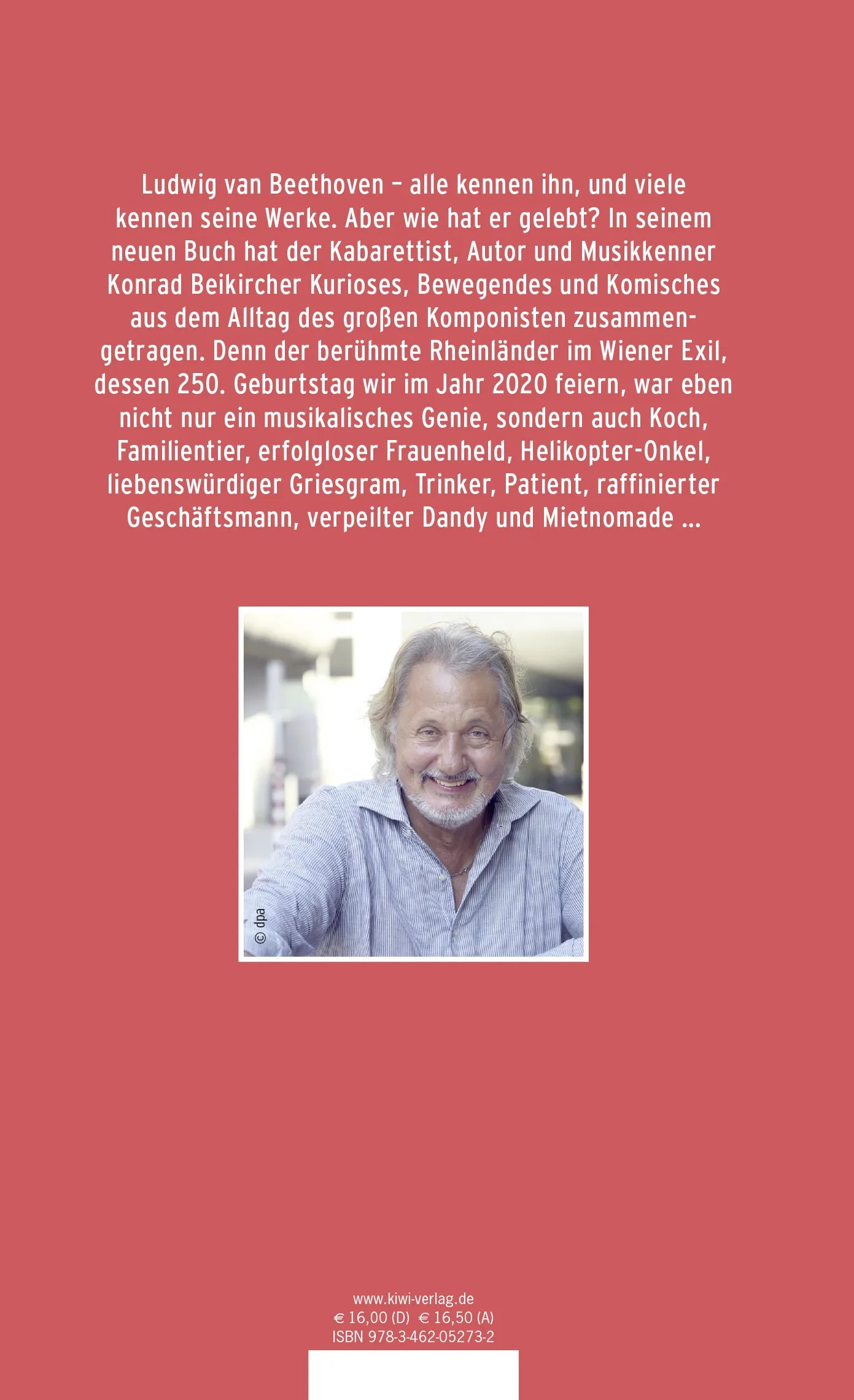 Buchrückseite von 'Der Ludwig - jetzt mal so gesehen' mit Klappentext - Gebundene Ausgabe