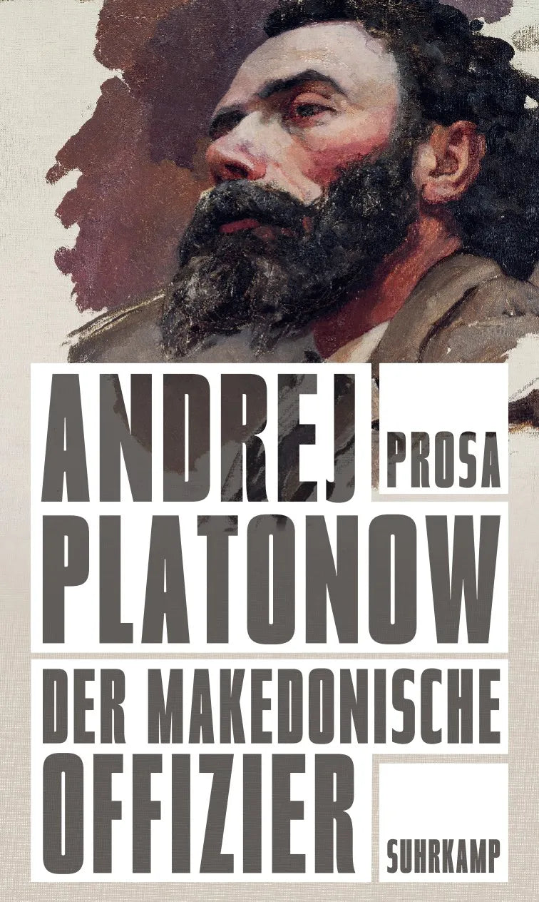 Buchcover von 'Der makedonische Offizier' - Gebundene Ausgabe von Andrej Platonow