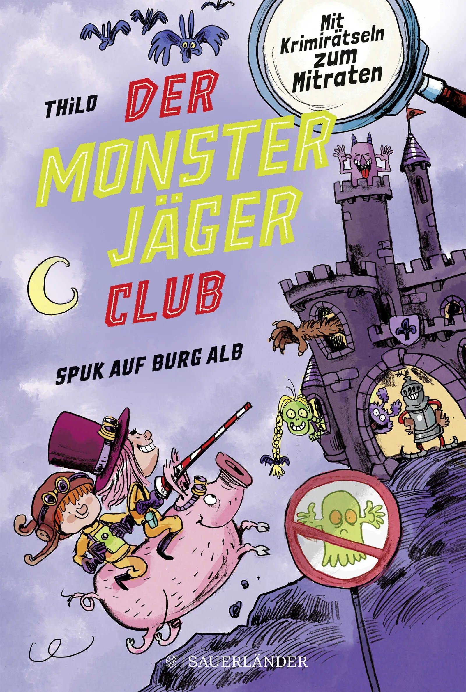 Buchcover von 'Der Monsterjäger-Club 2 – Spuk auf Burg Alb' - Gebundene Ausgabe von THiLO