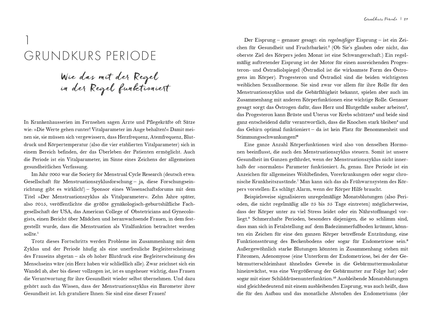 Innenansicht von 'Der natürliche Weg zum harmonischen Zyklus' - Taschenbuch