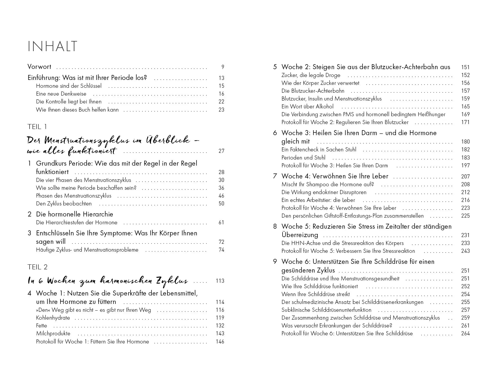 Innenansicht von 'Der natürliche Weg zum harmonischen Zyklus' - Taschenbuch