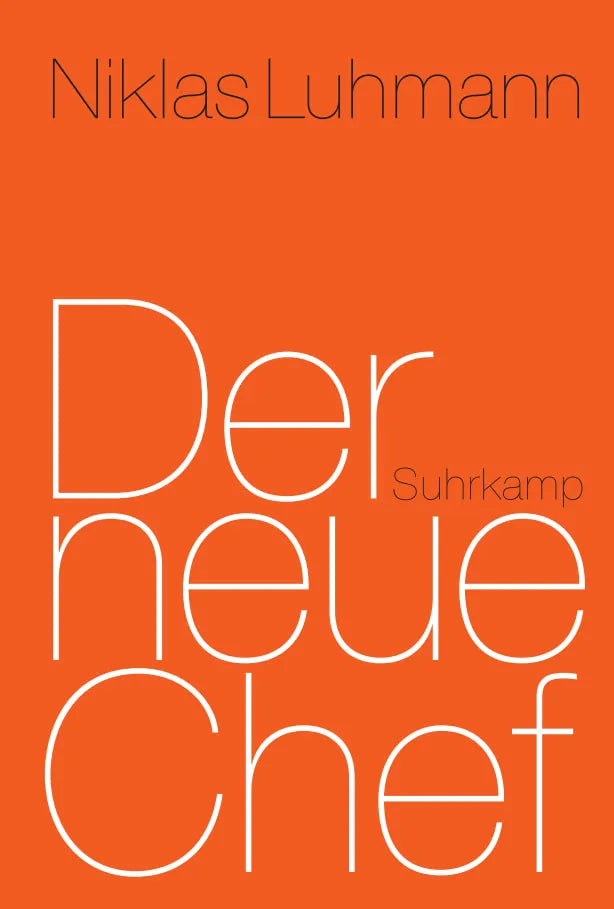 Buchcover von 'Der neue Chef' - Gebundene Ausgabe von Niklas Luhmann