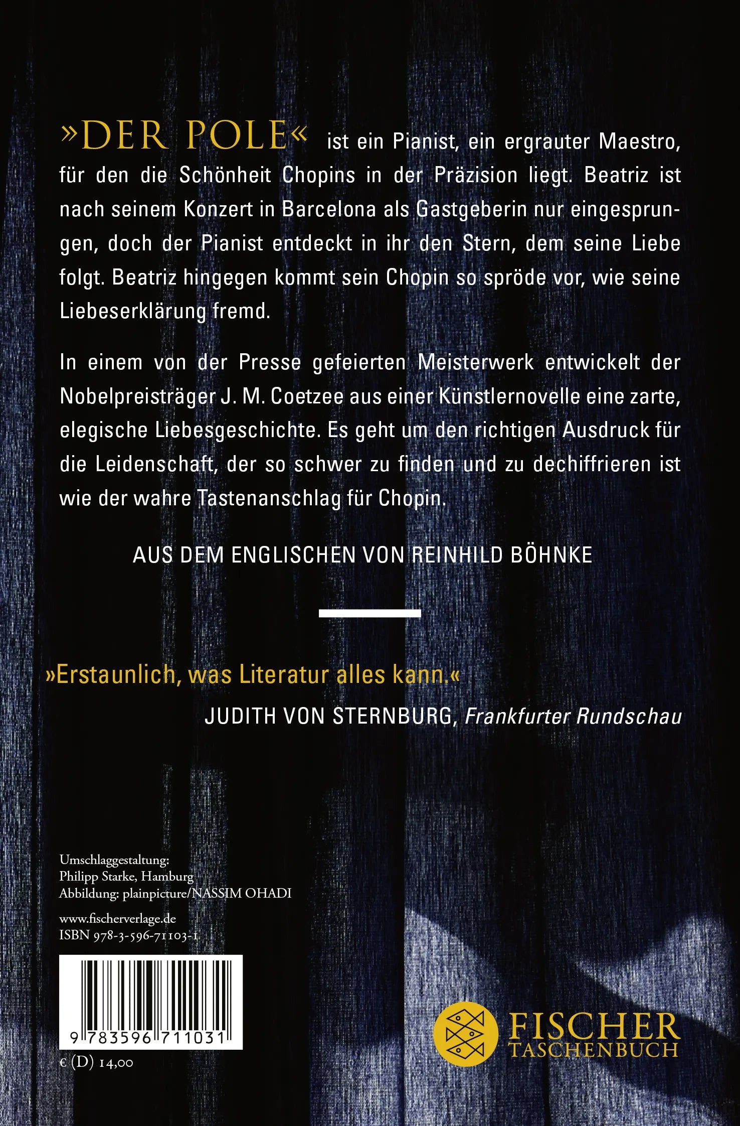 Buchrückseite von 'Der Pole' mit Klappentext - Taschenbuch