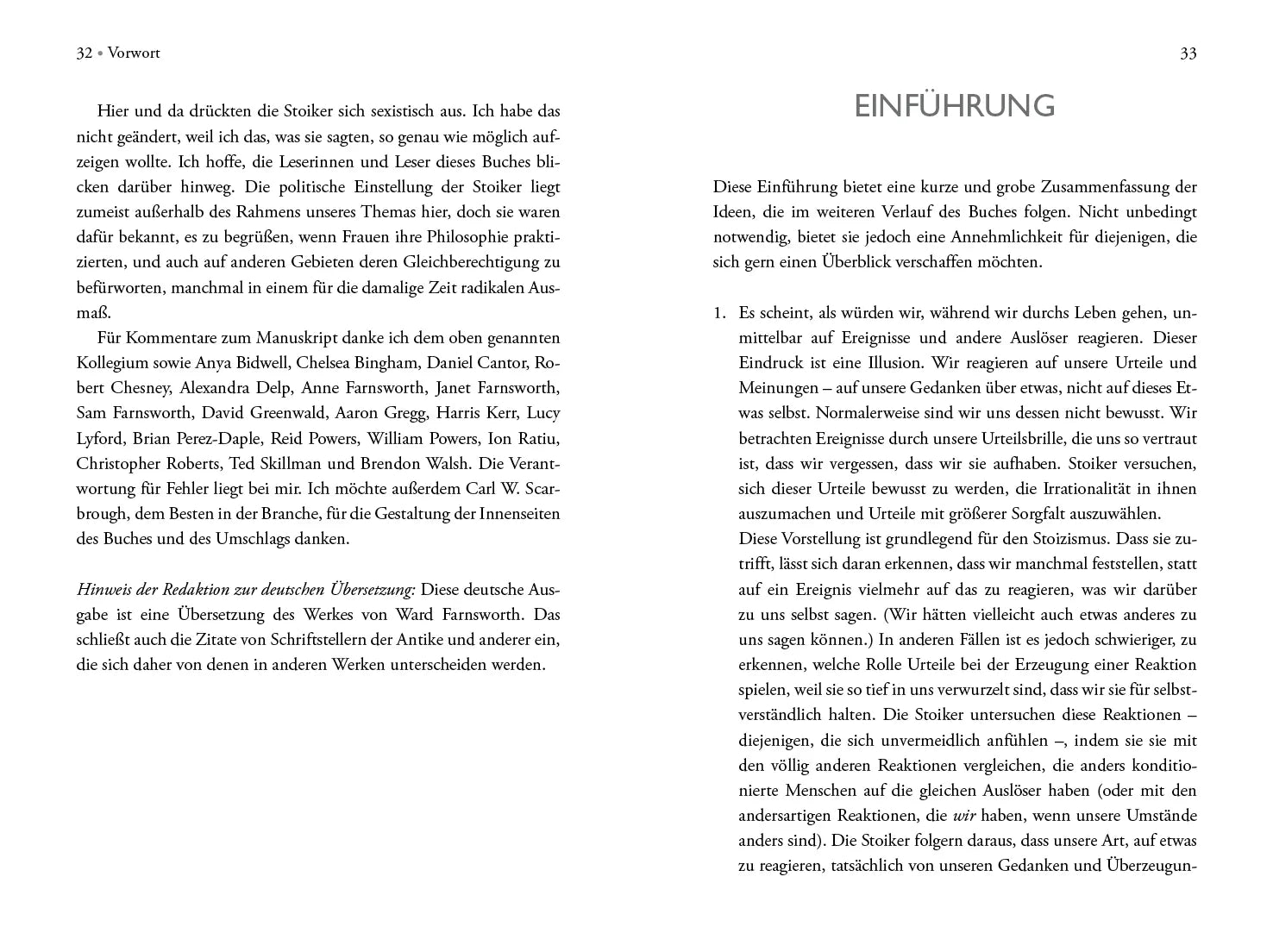 Innenansicht von 'Der praktizierende Stoiker' - Gebundene Ausgabe