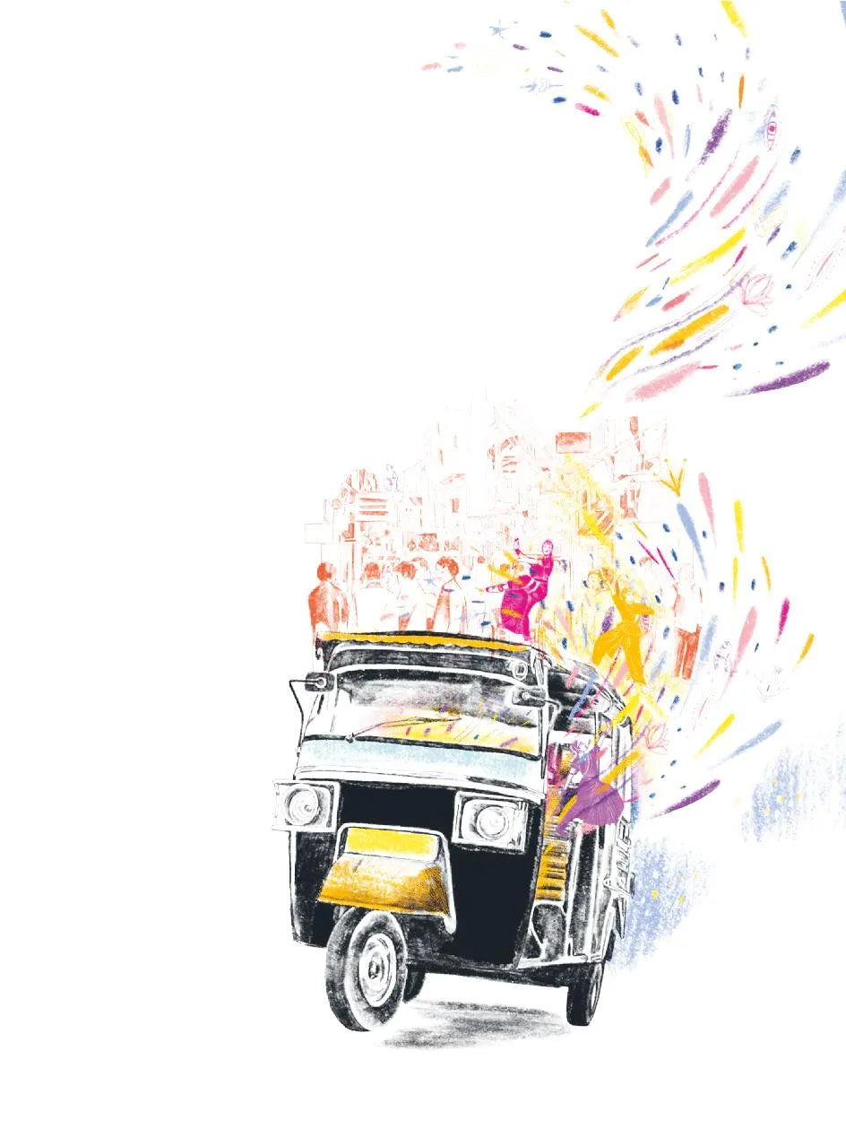 Produktansicht: Der Rikscha-Fahrer, der dir das Glück zeigt (Gebundene Ausgabe)