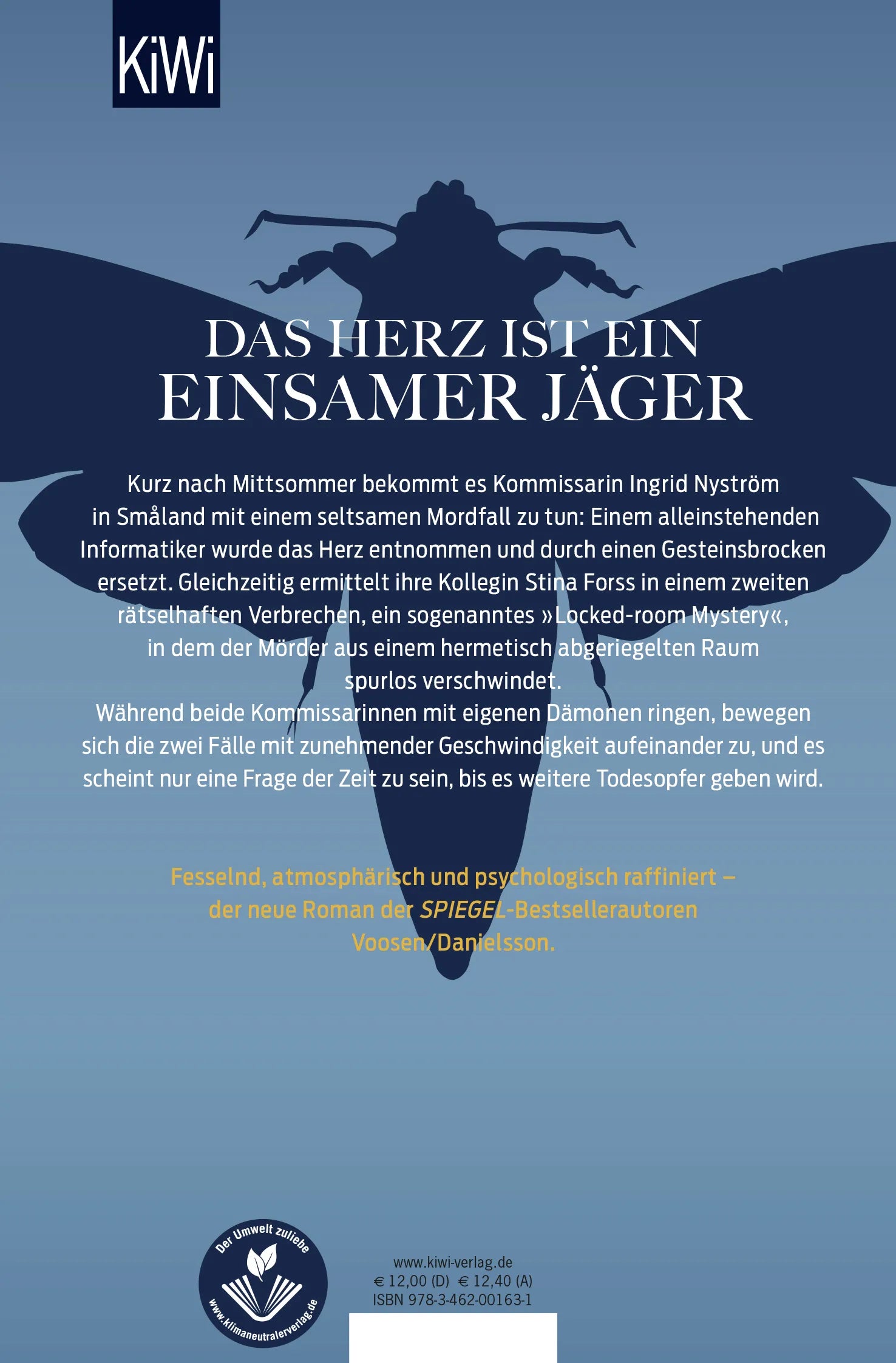 Buchrückseite von 'Der rote Raum' mit Klappentext - Taschenbuch